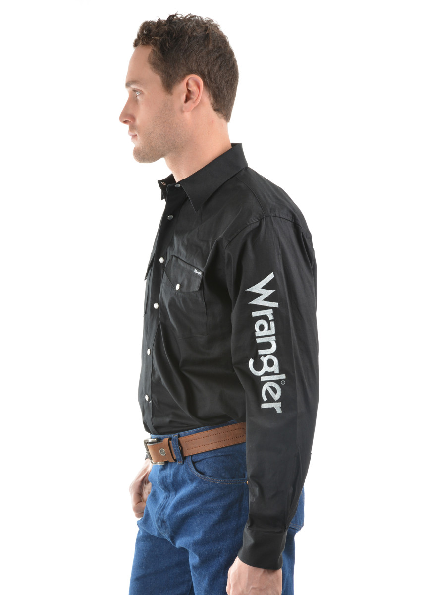 Men's Logo Rodeo Long Sleeve Drill Shirt