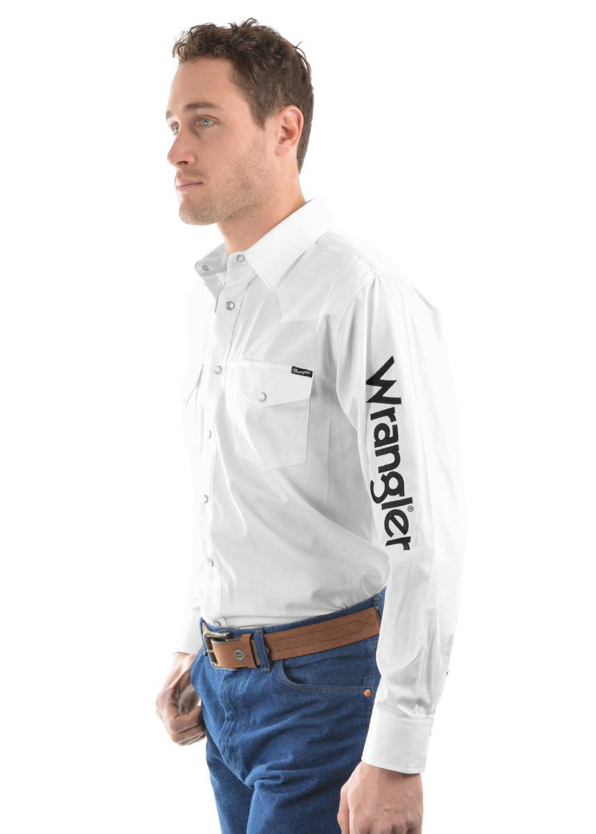 Men's Logo Rodeo Long Sleeve Drill Shirt