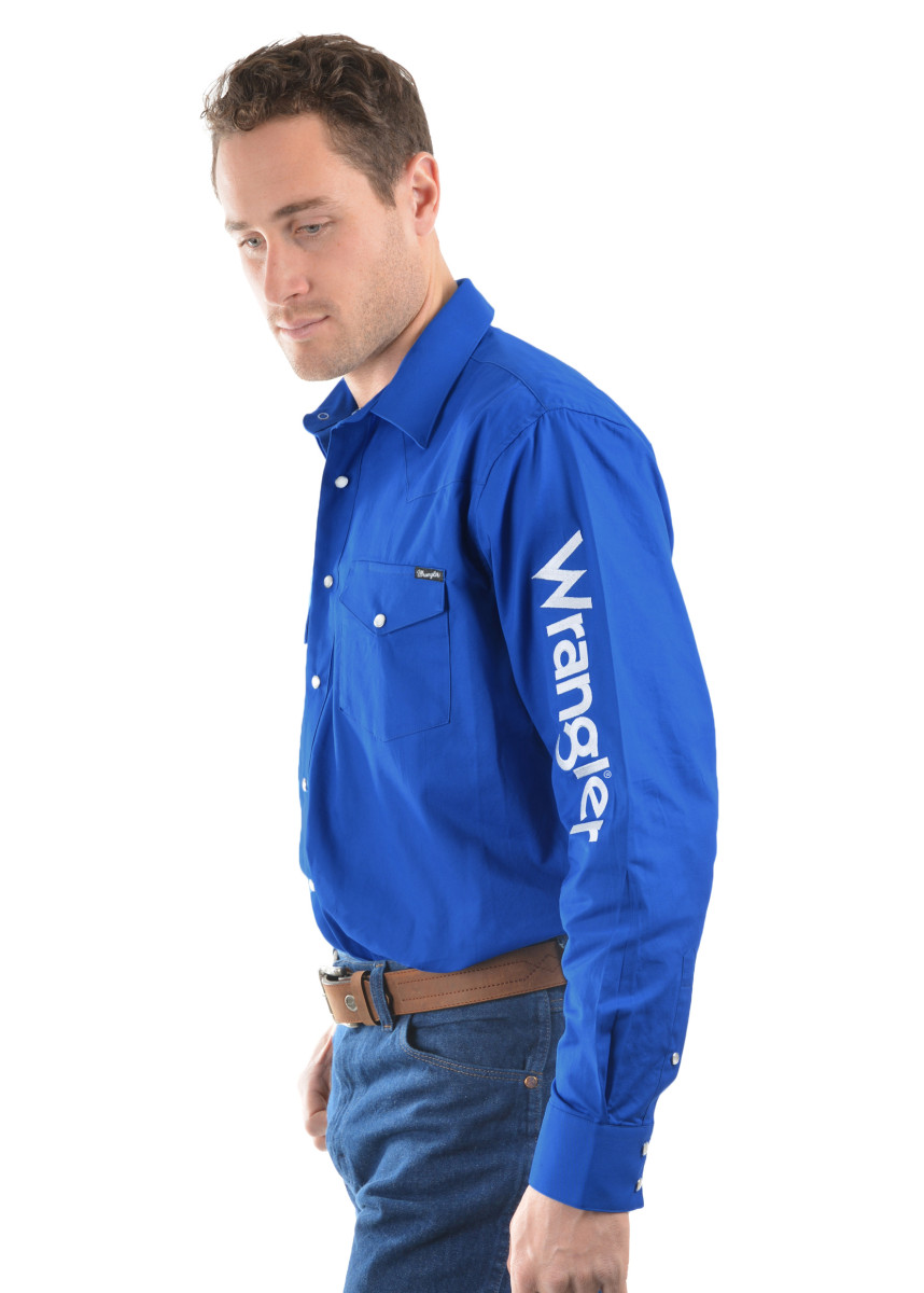 Men's Logo Rodeo Long Sleeve Drill Shirt