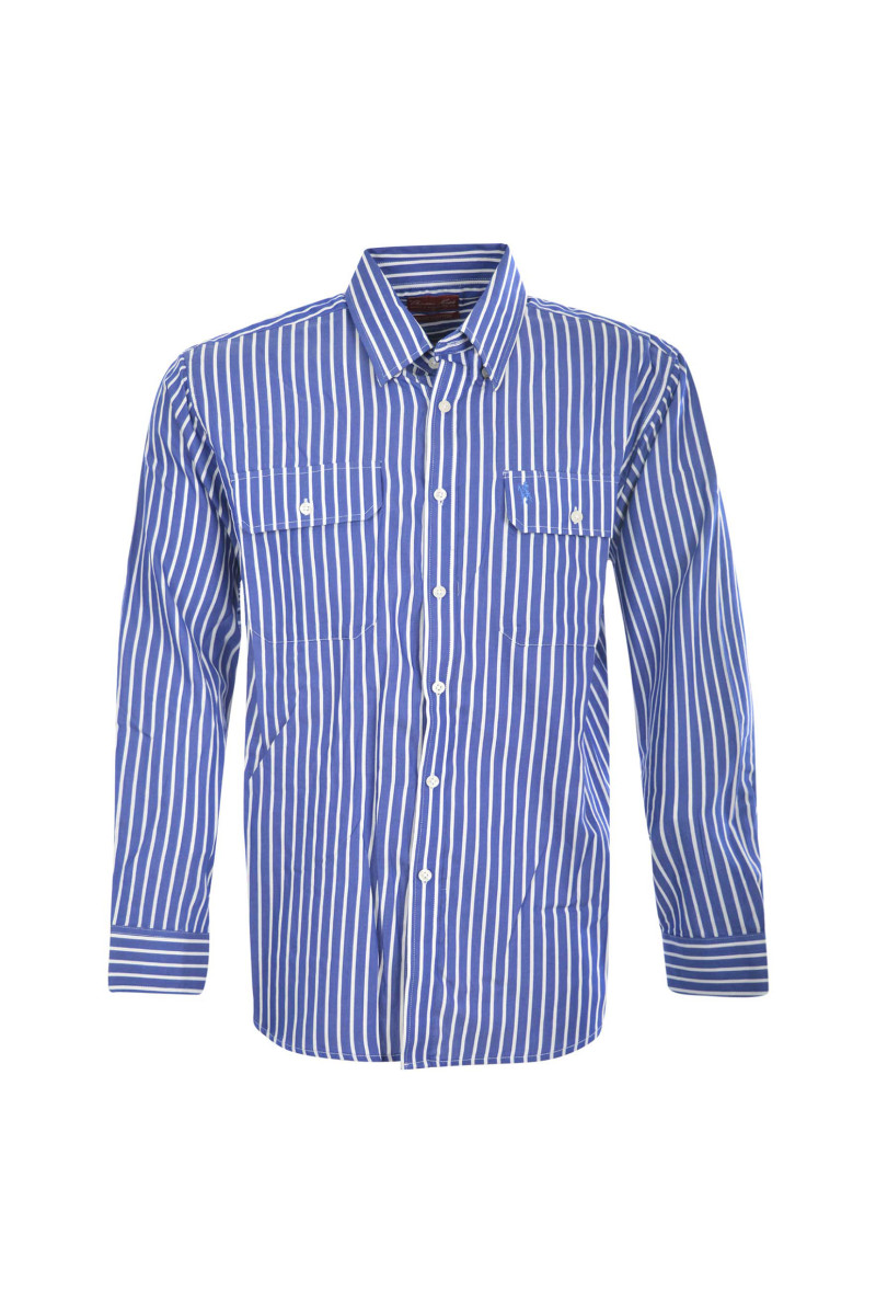 Men's Winton Stripe 2 Pocket Long Sleeve Shirt