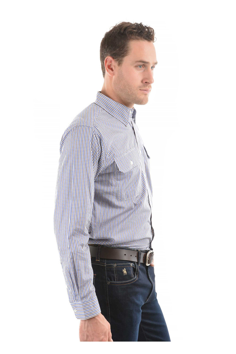 Men's Wentworth Check 2 Pocket Long Sleeve Shirt