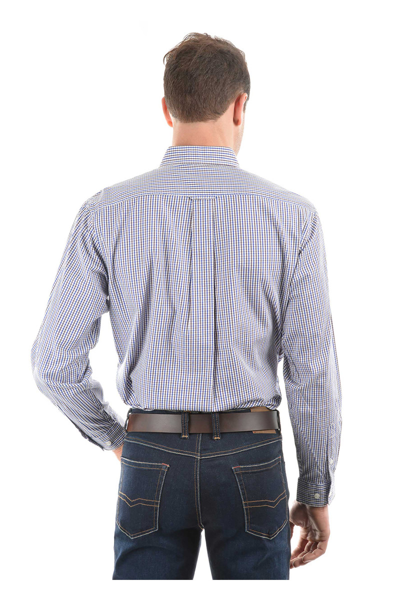 Men's Wentworth Check 2 Pocket Long Sleeve Shirt