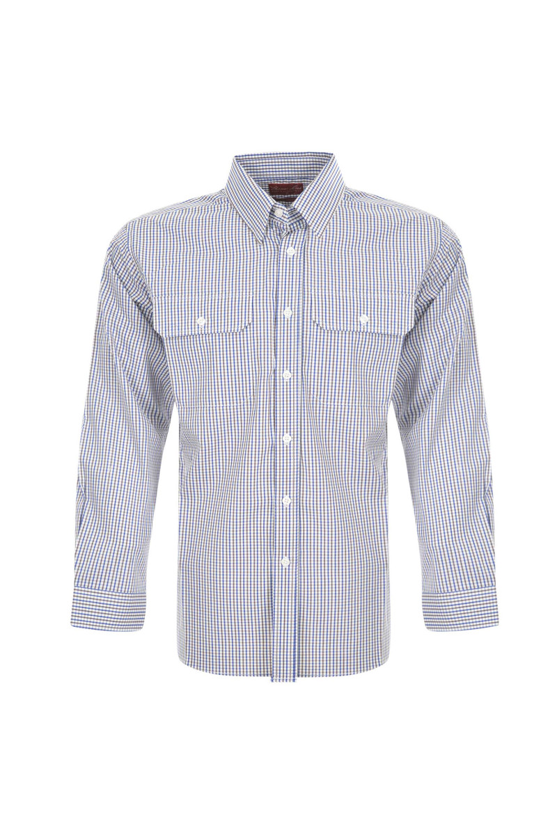 Men's Wentworth Check 2 Pocket Long Sleeve Shirt