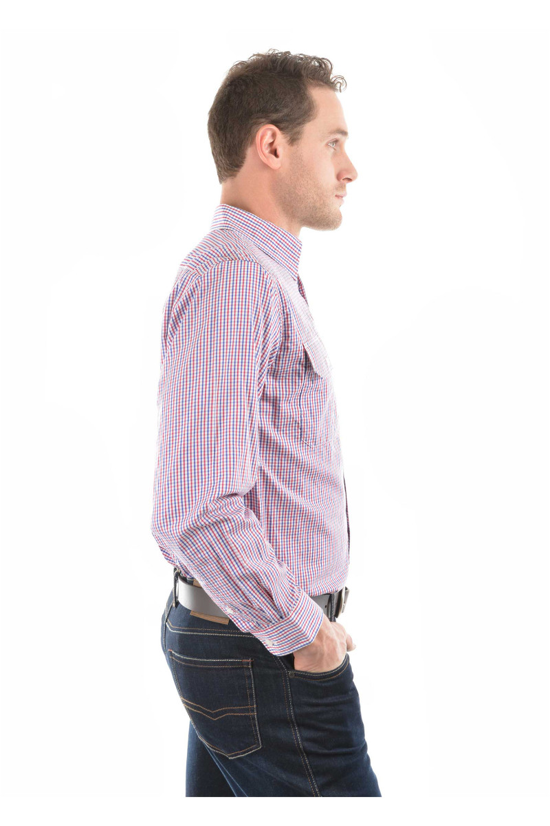 Men's Wentworth Check 2 Pocket Long Sleeve Shirt
