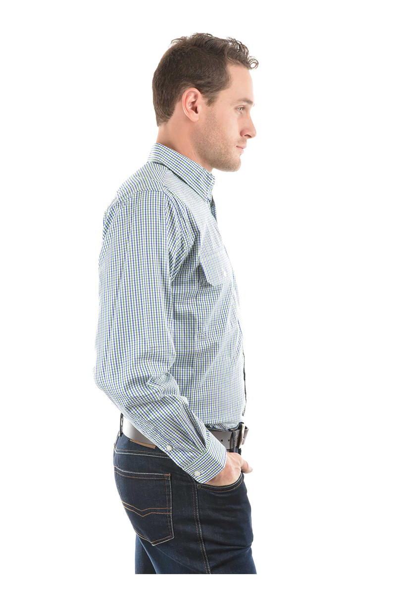 Men's Wentworth Check 2 Pocket Long Sleeve Shirt