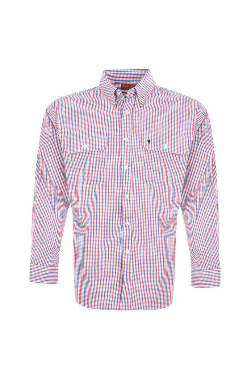 Men's Wentworth Check 2 Pocket Long Sleeve Shirt