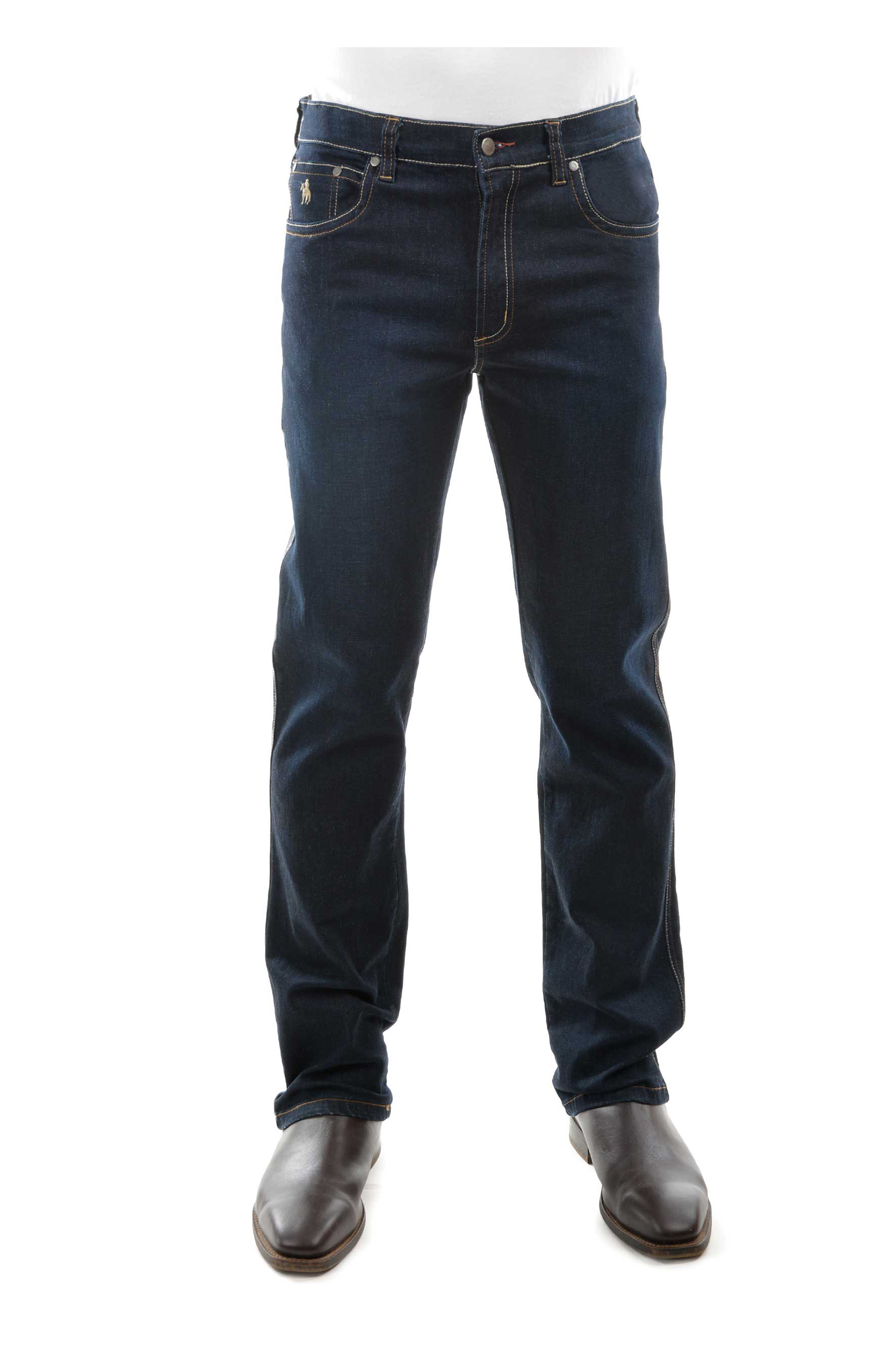 Men's Bass Stretch Jean Mid Relaxed Straight 32" Leg