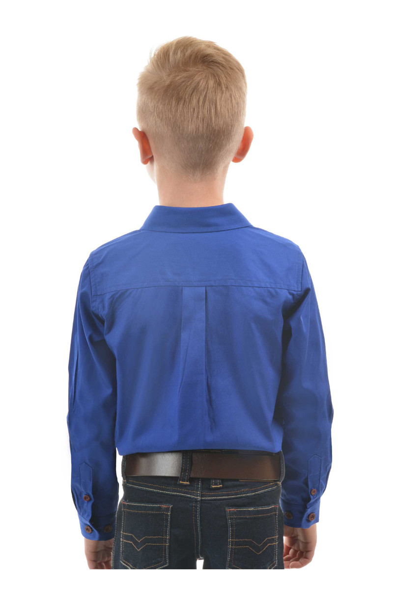 Kid's Heavy Drill Shirt Half Placket