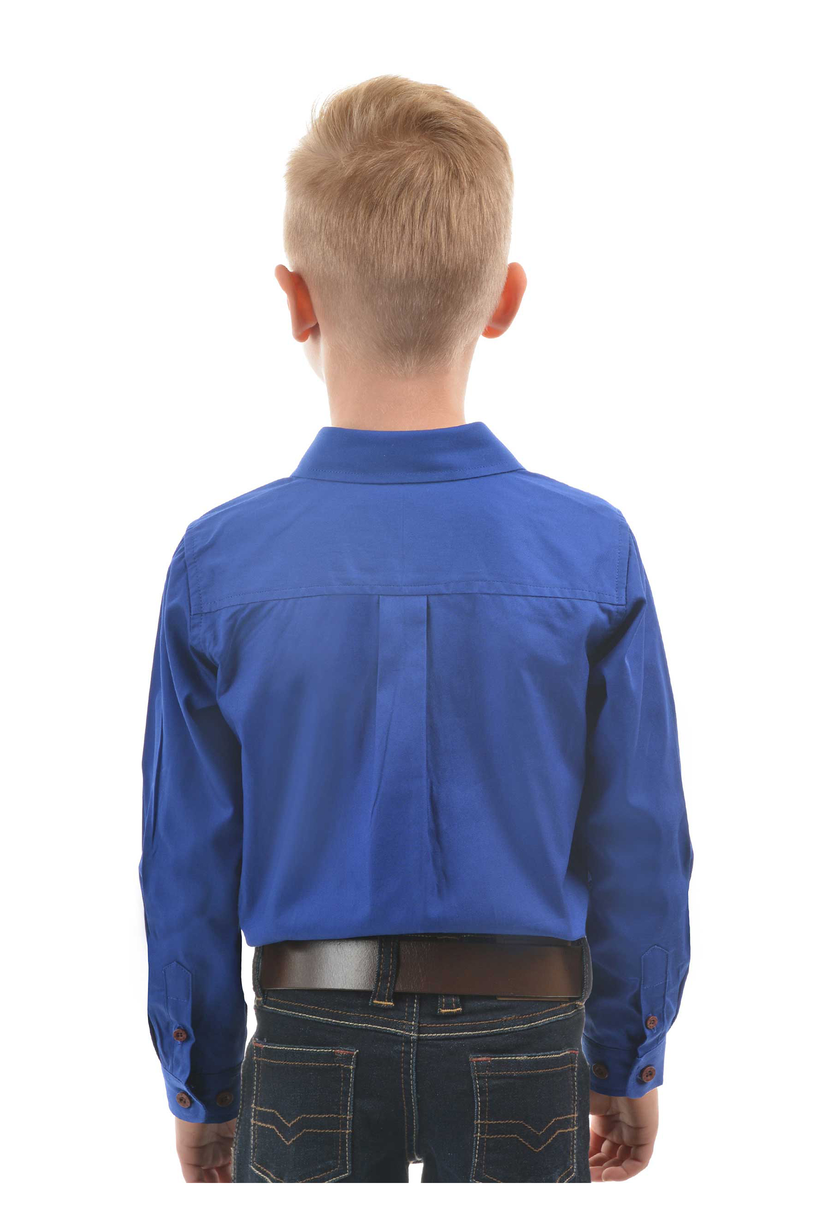 Kid's Heavy Drill Shirt Half Placket