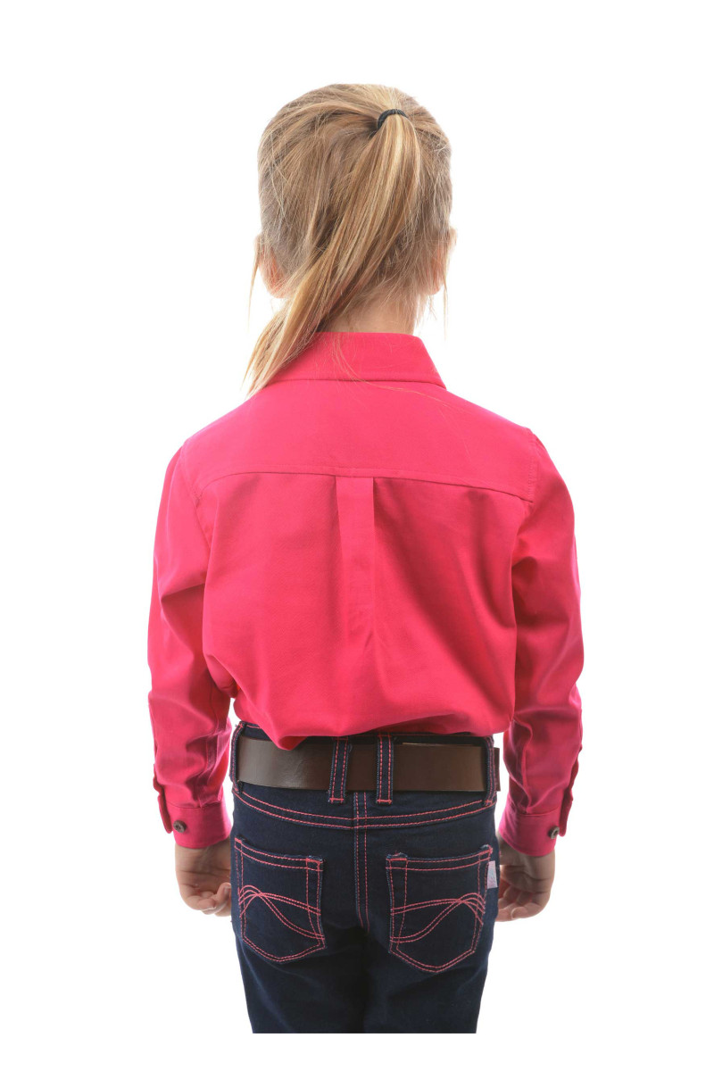 Kid's Heavy Drill Shirt Half Placket