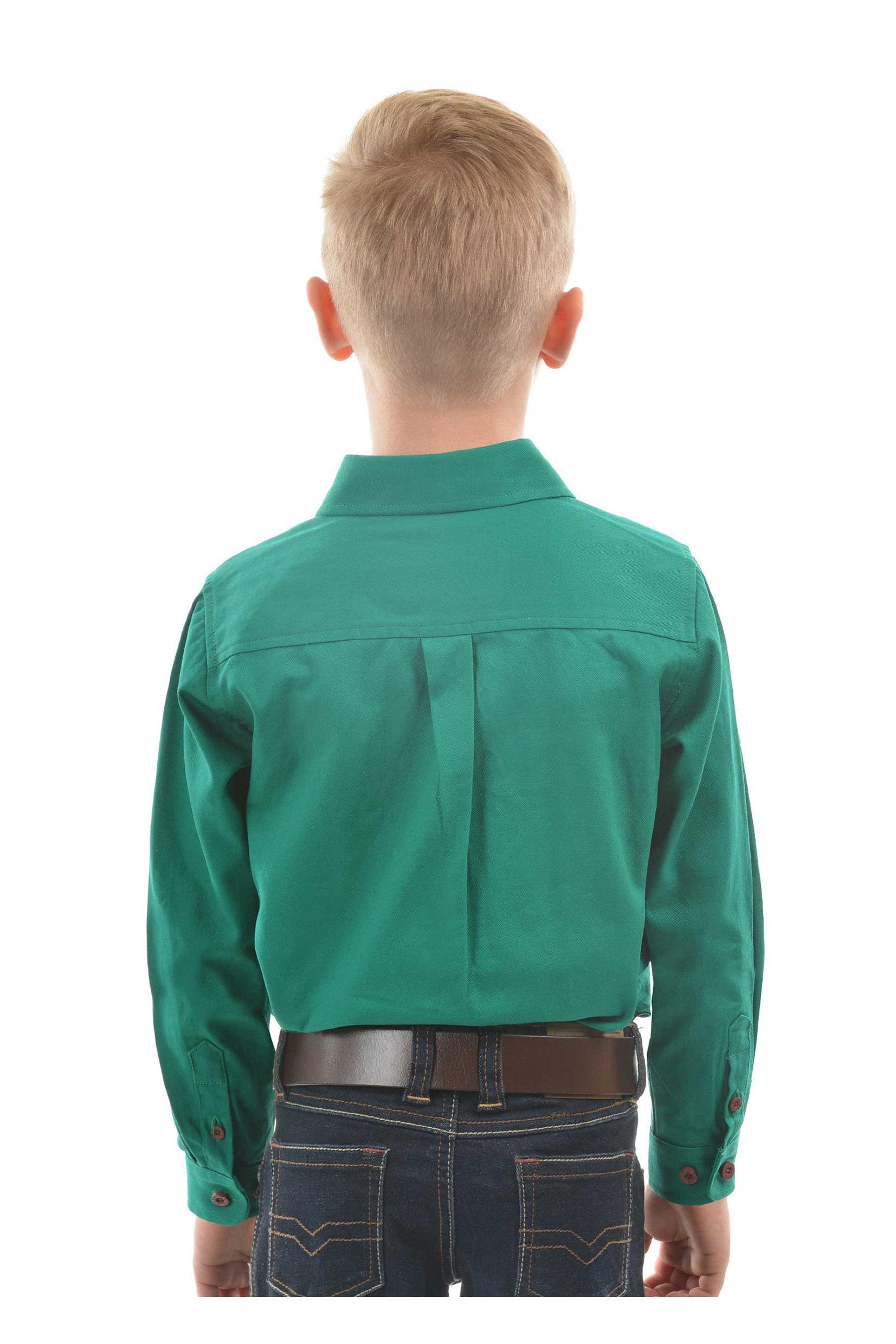 Kid's Heavy Drill Shirt Half Placket