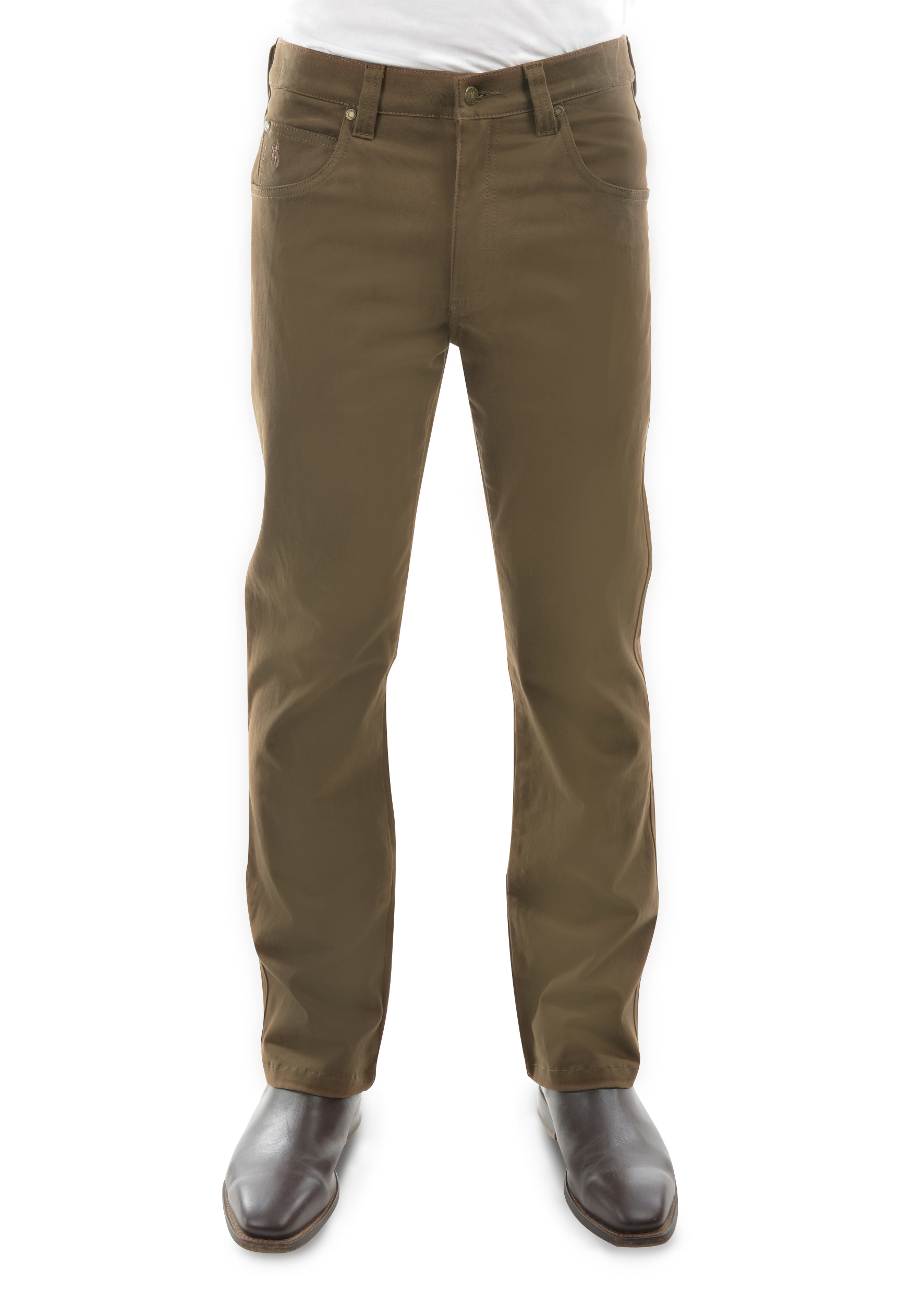 Men's Stretch Moleskin Jean Mid Reg Straight 34" Leg