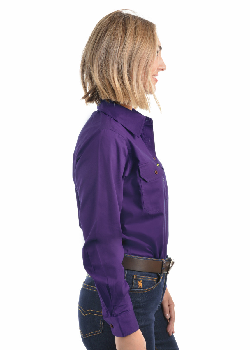 Women's Half Placket Light Cotton Shirt