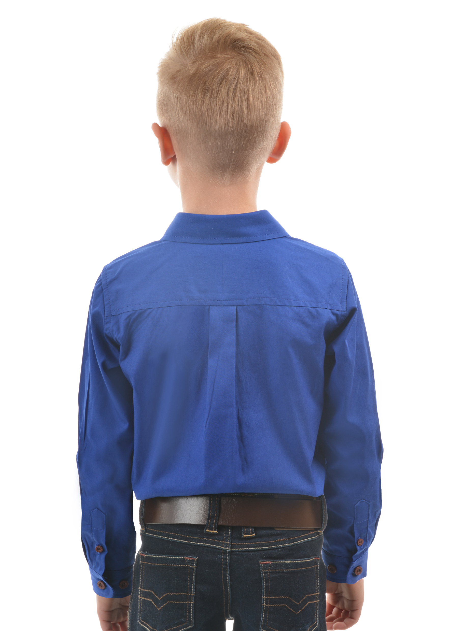 Kid's Half Placket Light Cotton Shirt