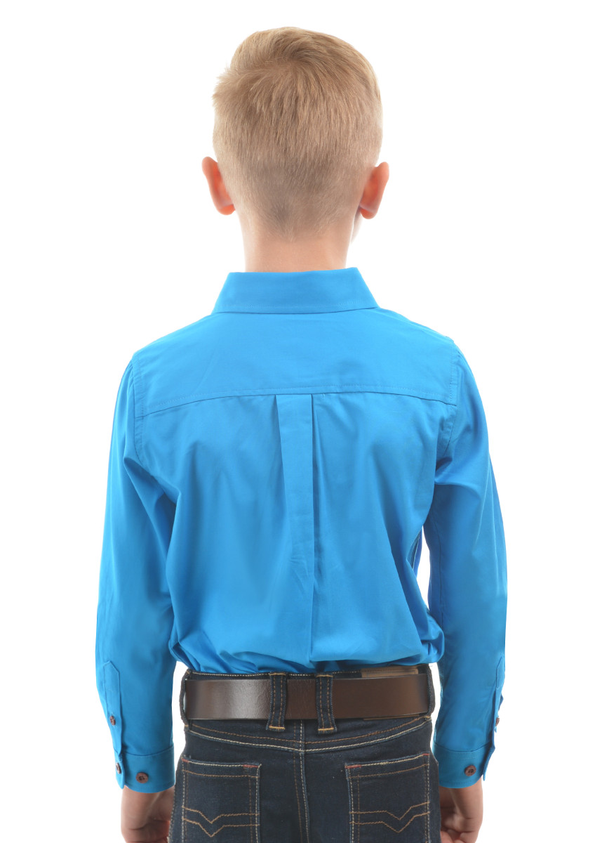 Kid's Half Placket Light Cotton Shirt