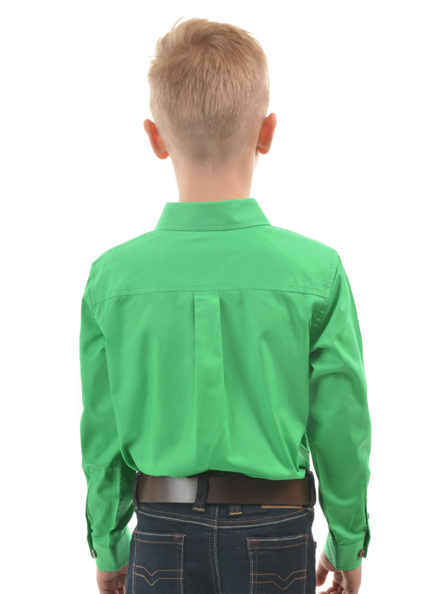 Kid's Half Placket Light Cotton Shirt