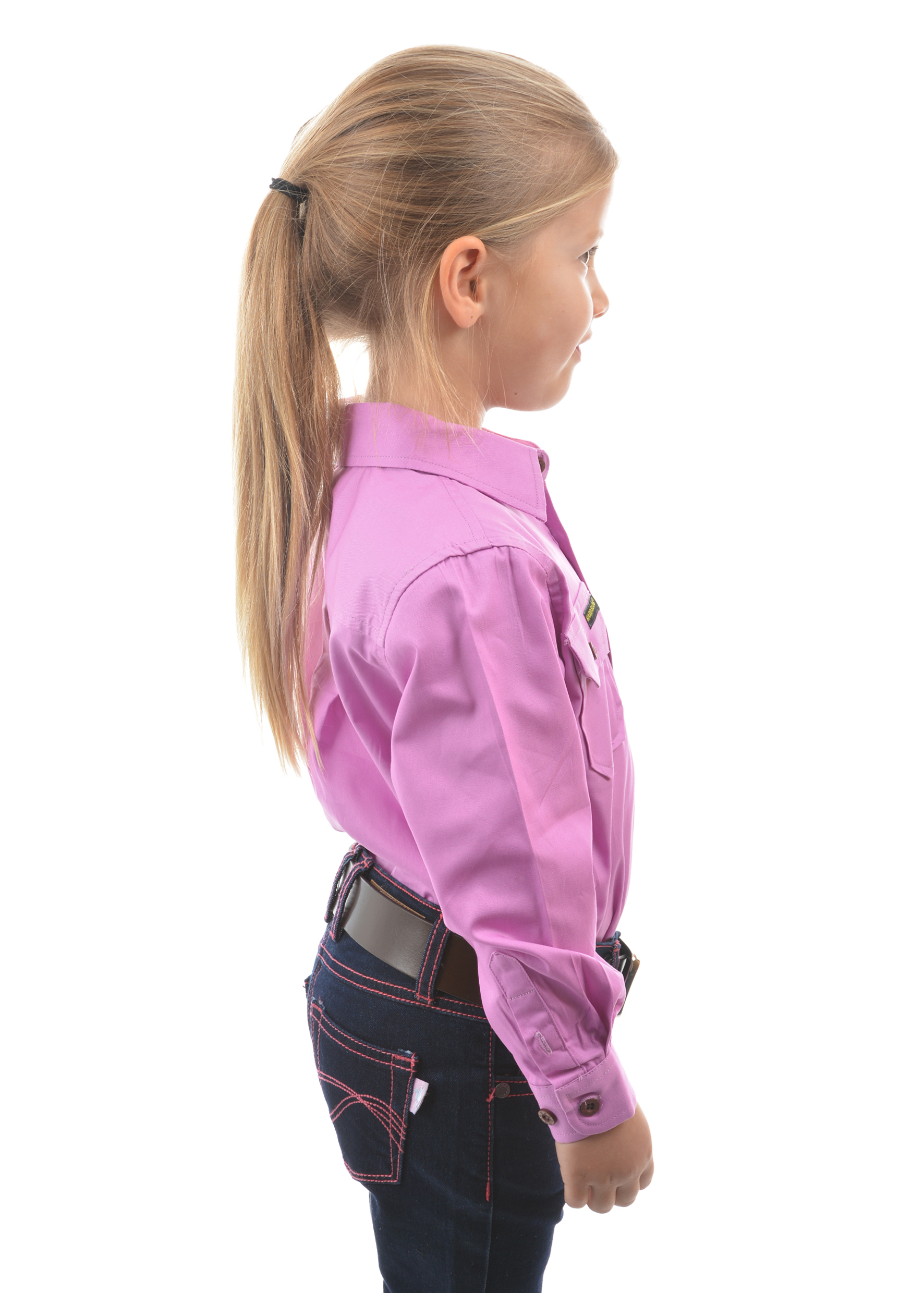 Kid's Half Placket Light Cotton Shirt