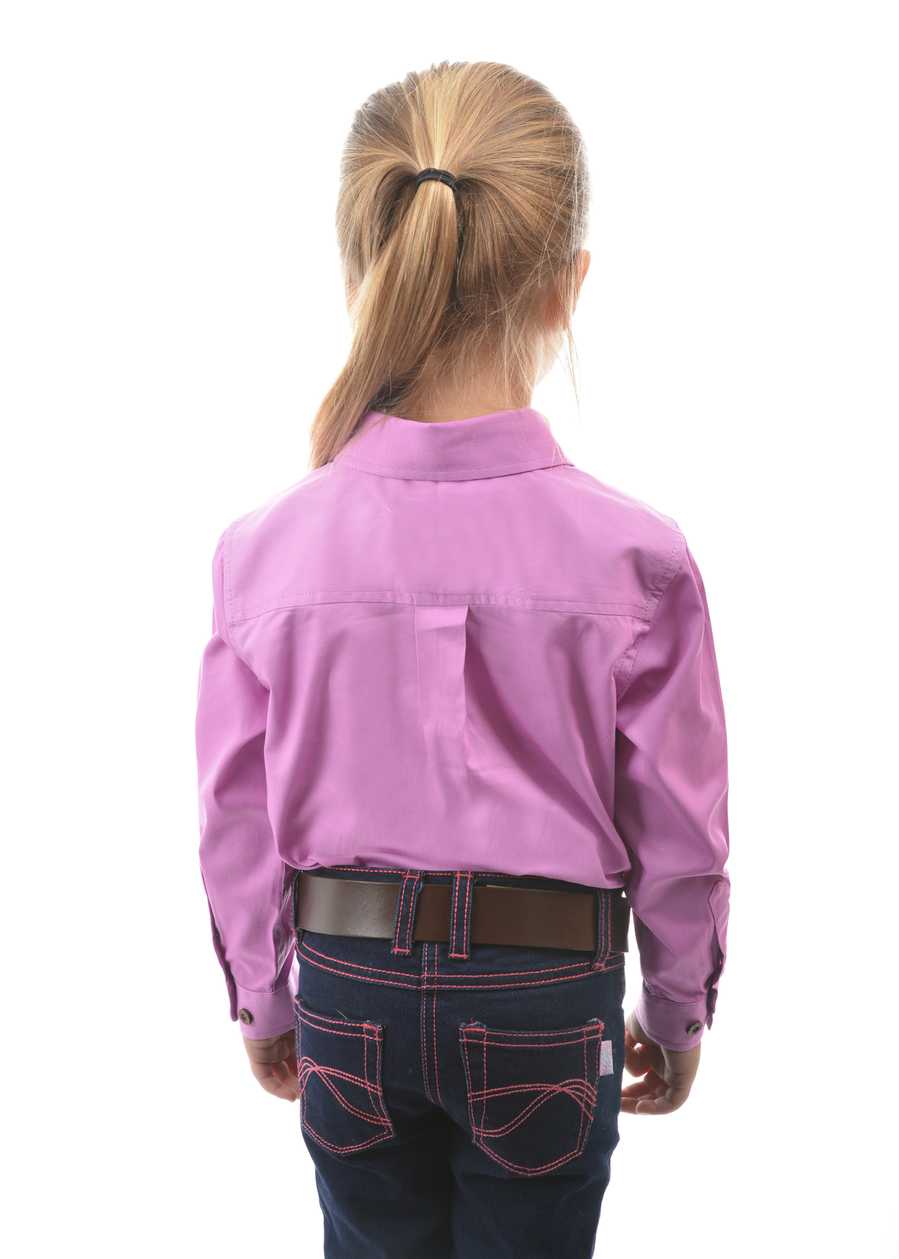 Kid's Half Placket Light Cotton Shirt