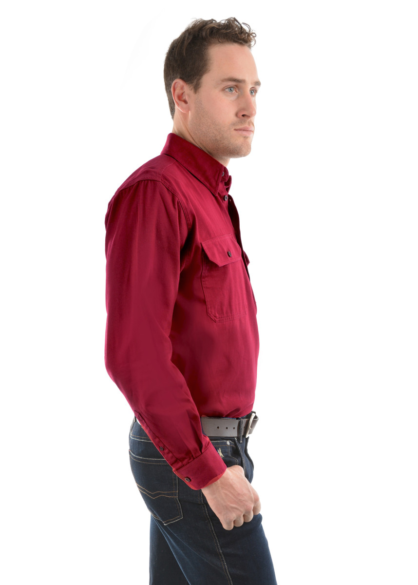 Heavy Drill Shirt Half Placket