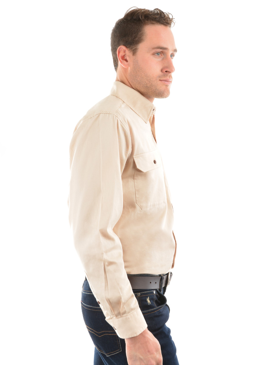 Heavy Drill Shirt Half Placket