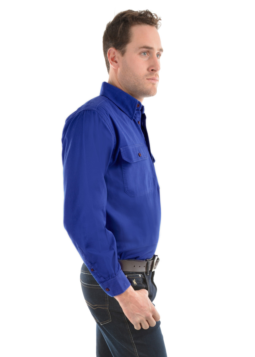 Heavy Drill Shirt Half Placket