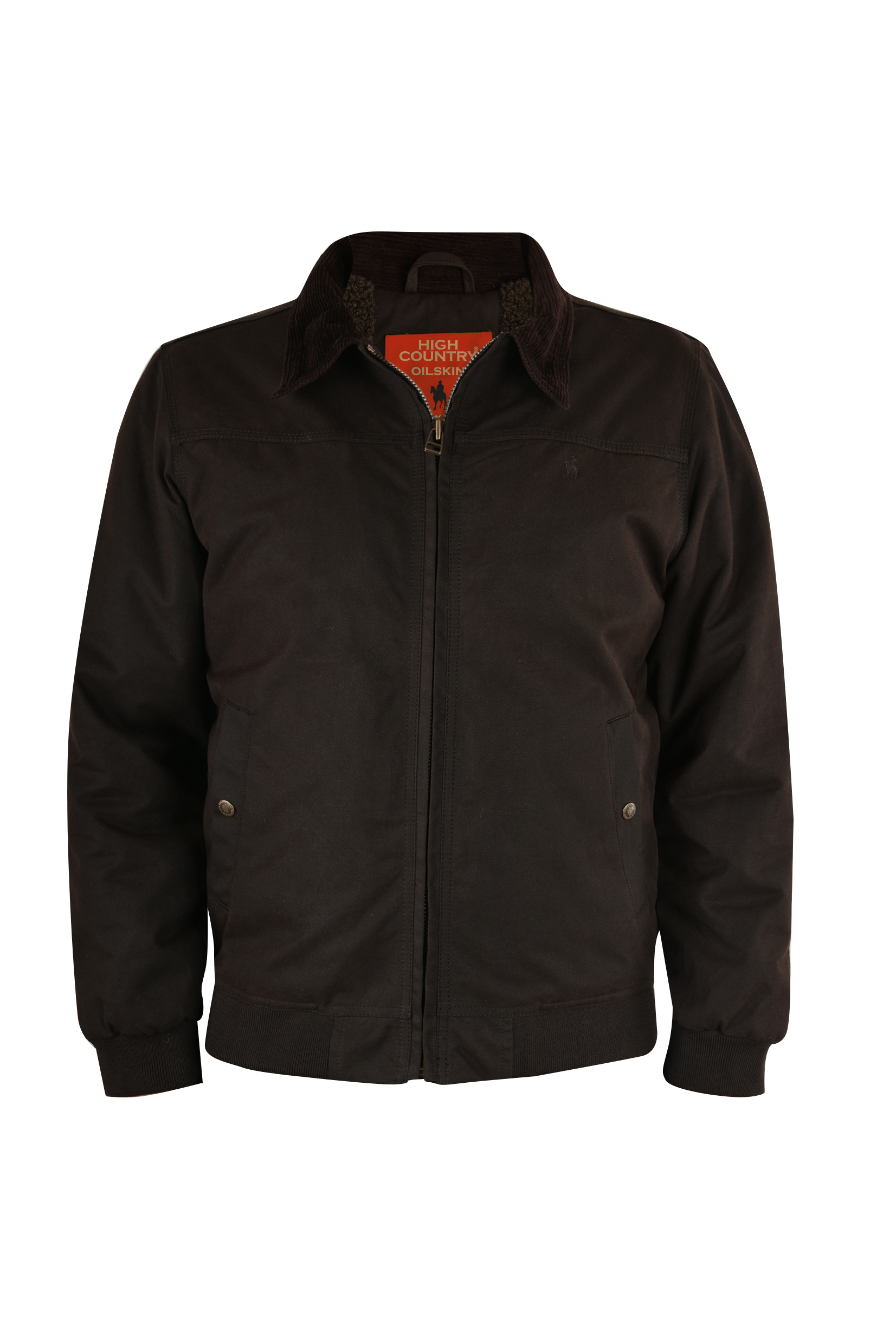 Men's Oilskin Bomber Jacket