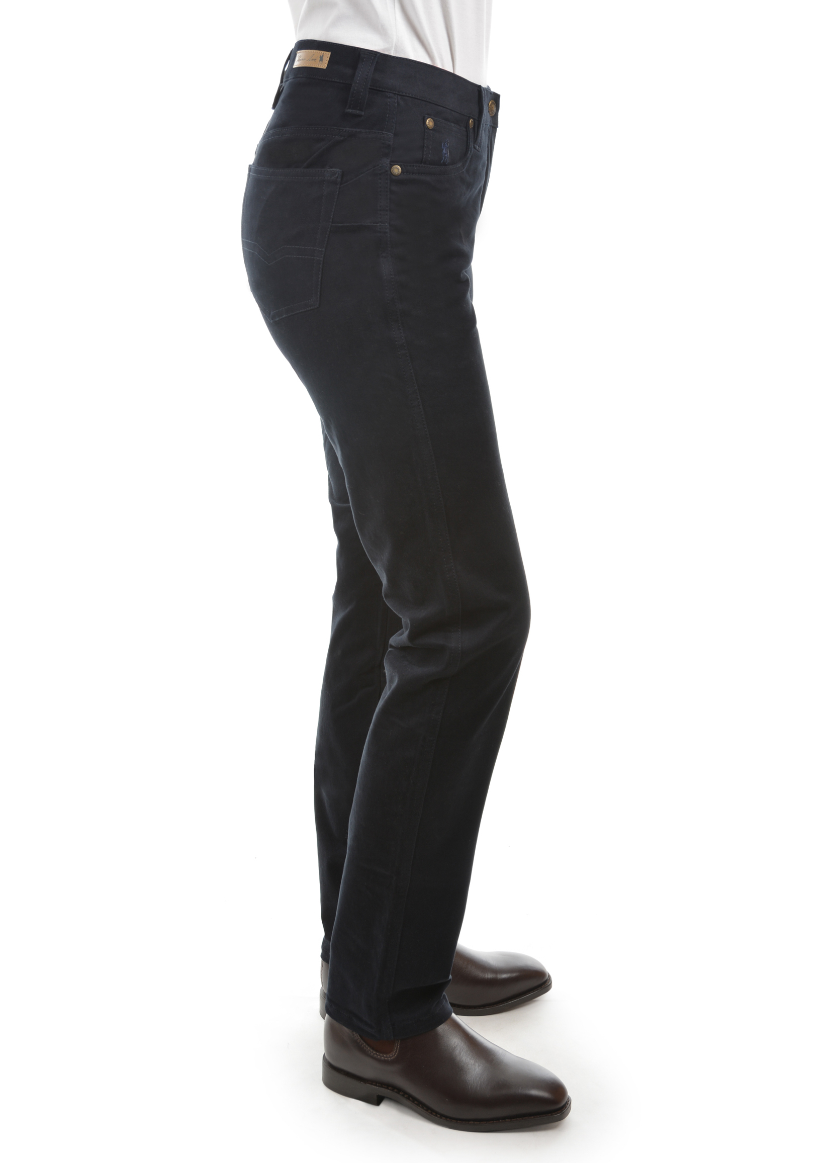 Women's Stretch Moleskin Wonder Jean® Mid Reg Slim 32” Leg