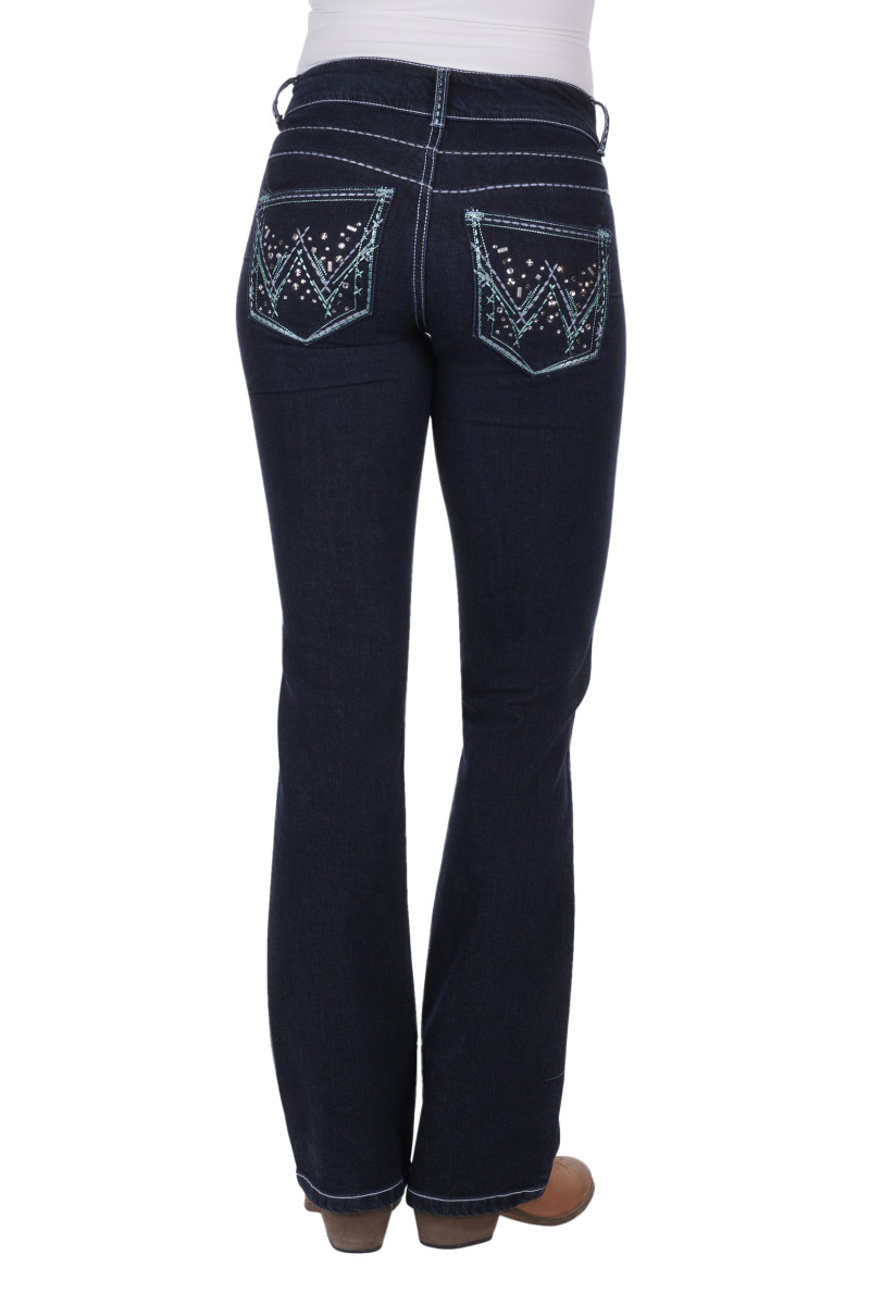Mid Rise Jean Jewel Blue