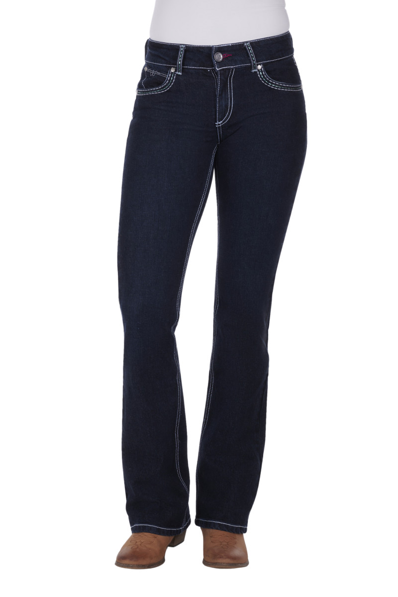 Mid Rise Jean Jewel Blue