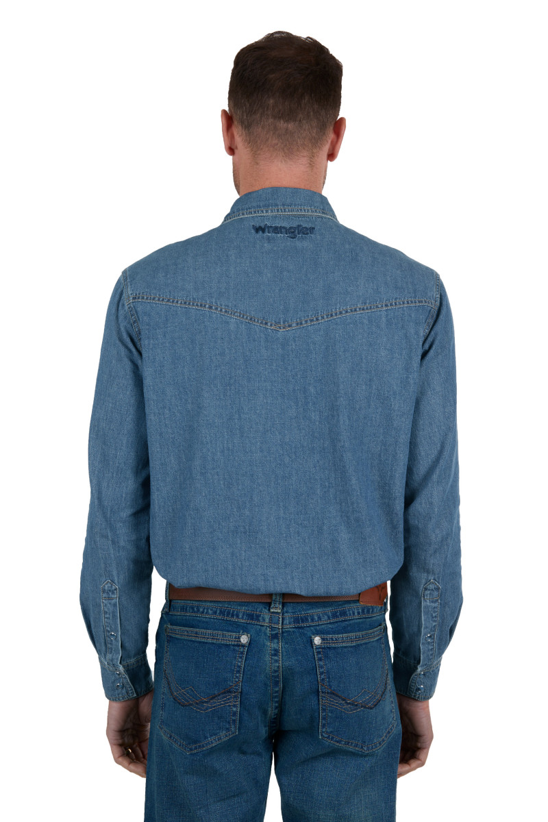 Men's Jay Denim Western Long Sleeve Shirt
