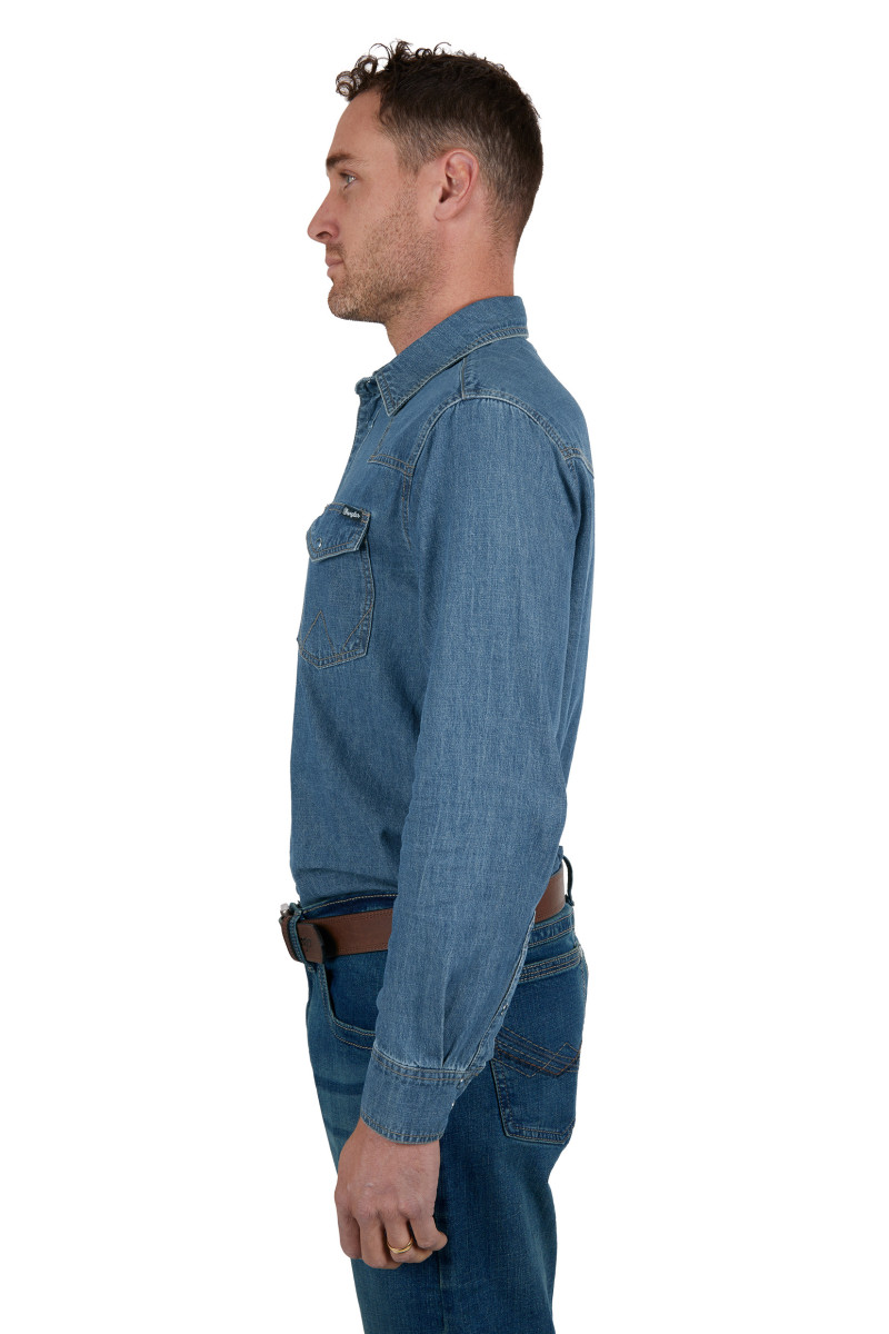 Men's Jay Denim Western Long Sleeve Shirt