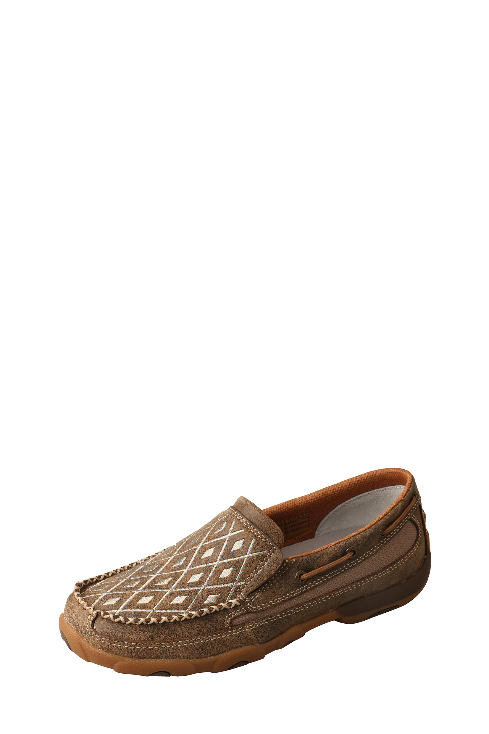 Womens Diamond Mocs Slip On