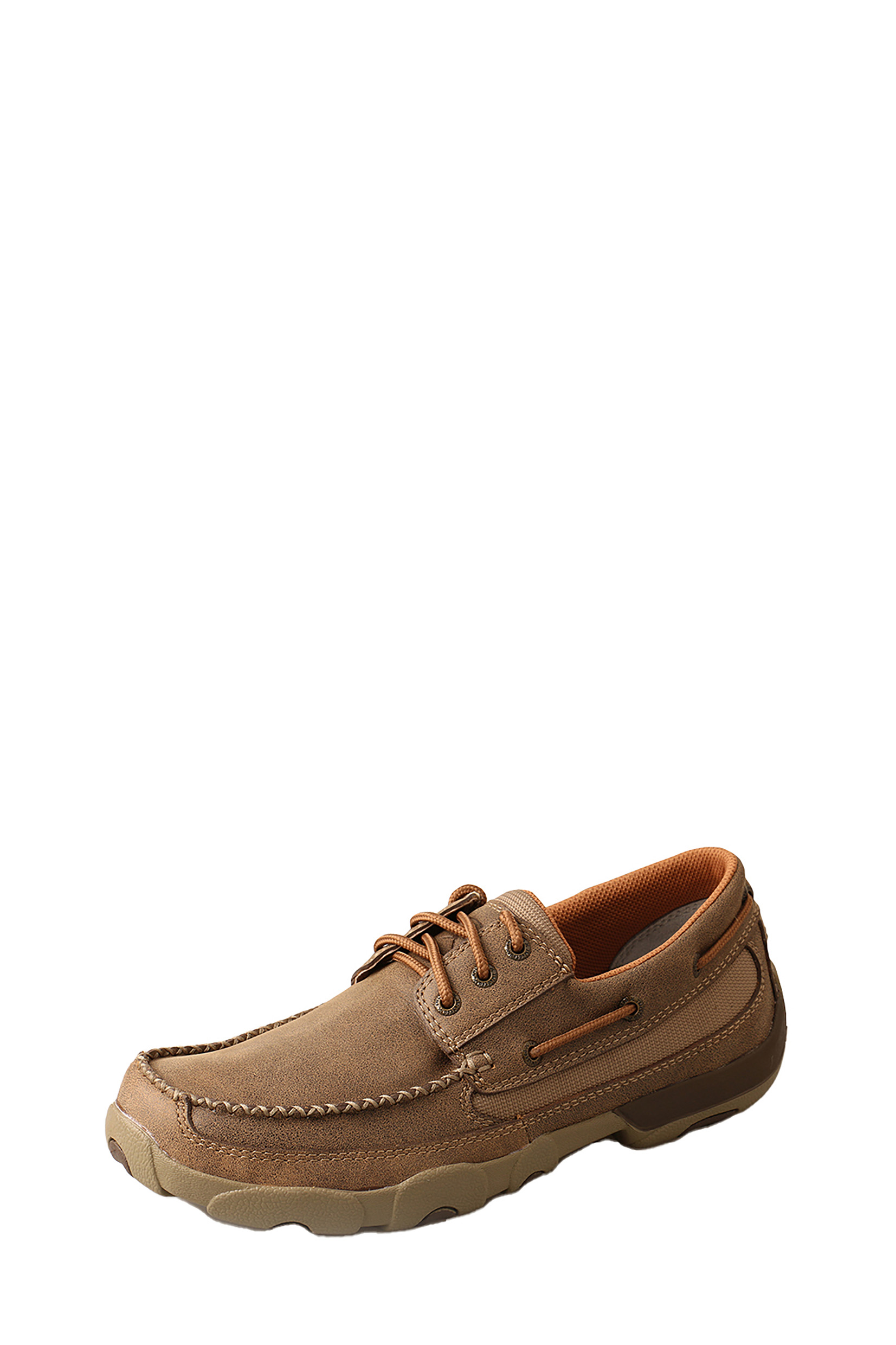 Mens Driving Mocs Boat Shoe Lace Up