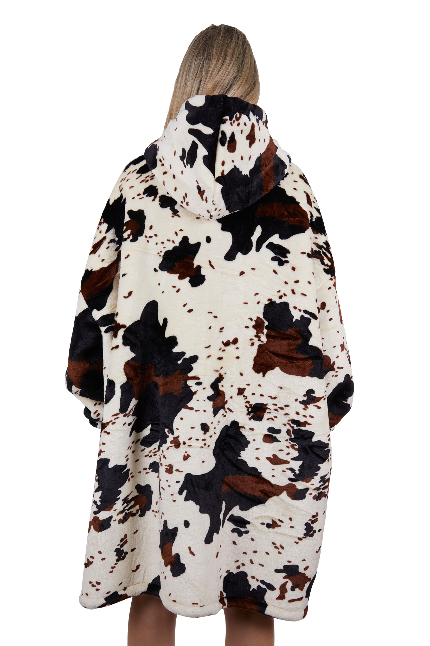 Pw Cow Print Snuggle Hoodie