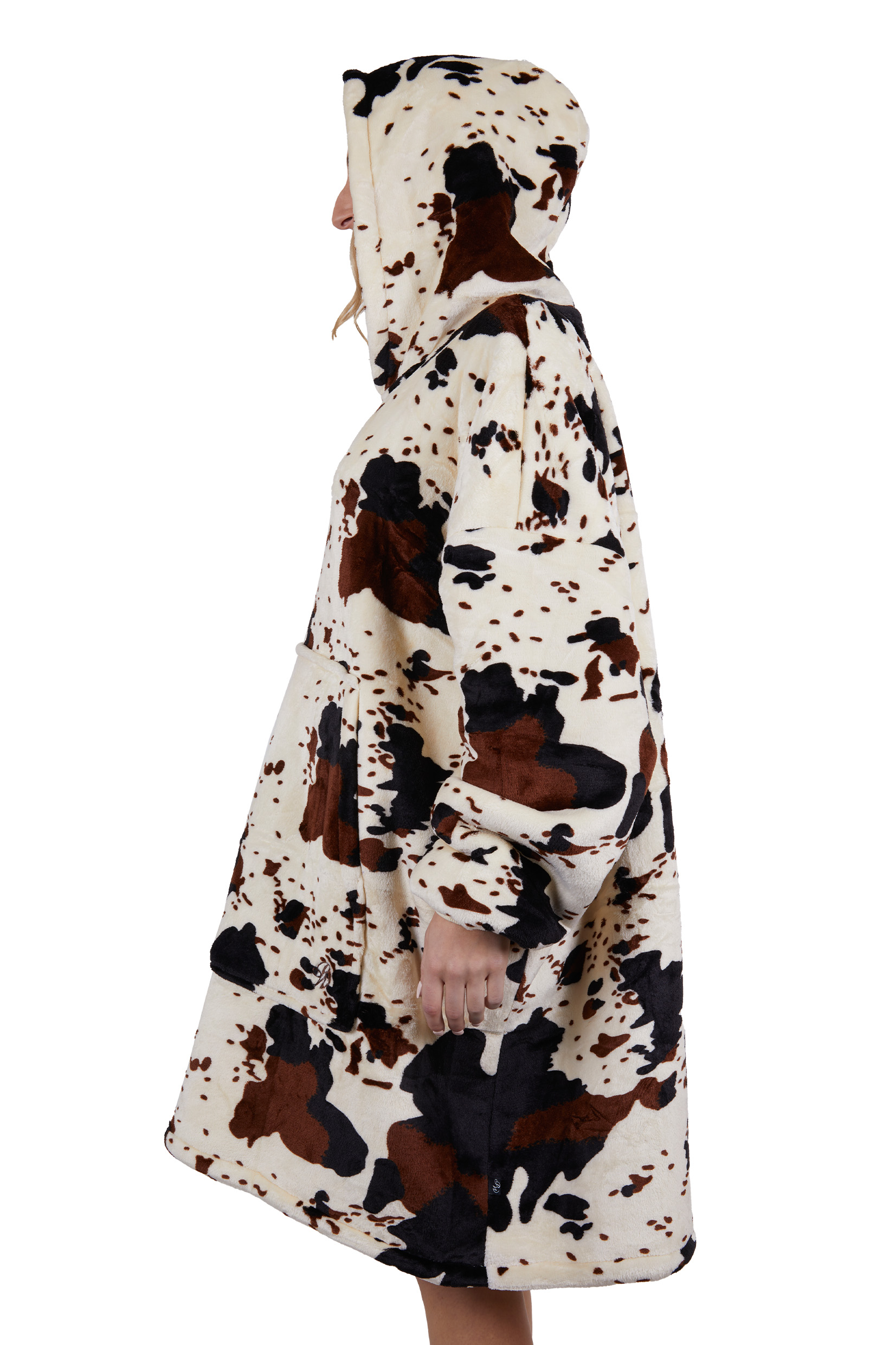 Pw Cow Print Snuggle Hoodie