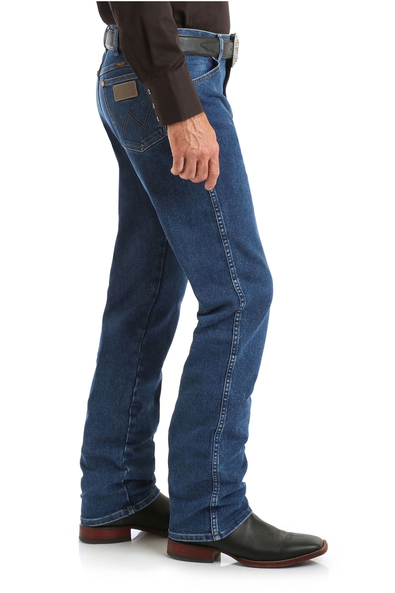 Cowboy Cut Original Fit Active Flex Jean Heavyweight Denim Stonewash 34 Inch Leg