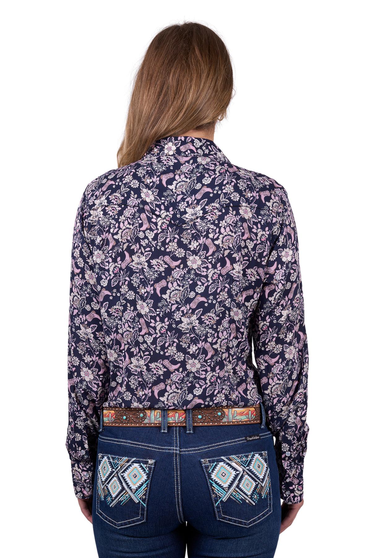 Women's Hannah Print Western Long Sleeve Shirt