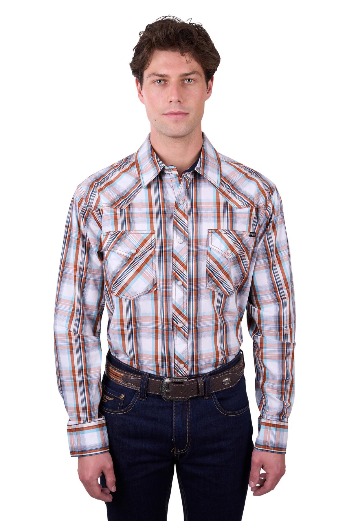 Men's Axel Check Western Long Sleeve Shirt