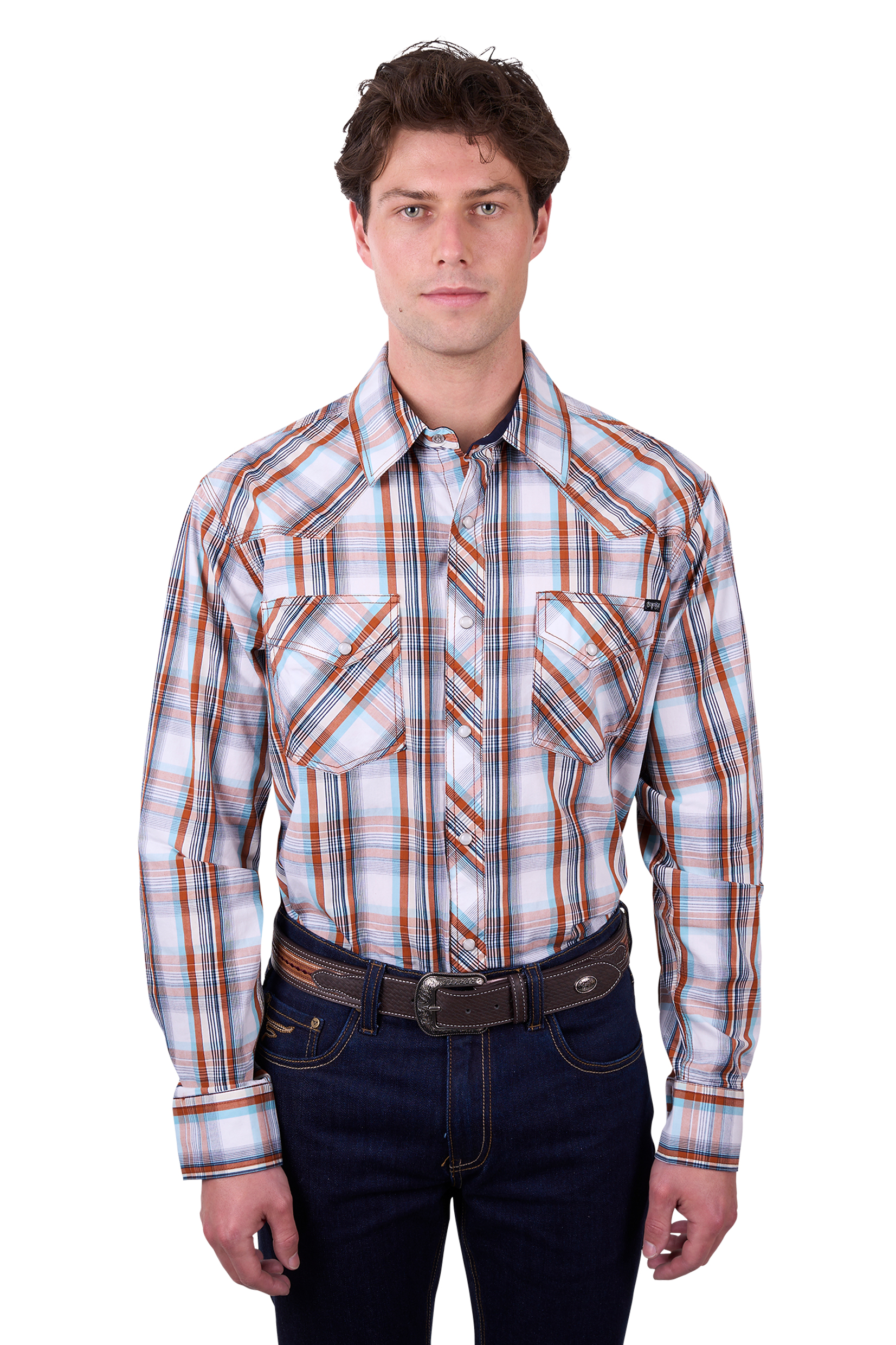 Men's Axel Check Western Long Sleeve Shirt