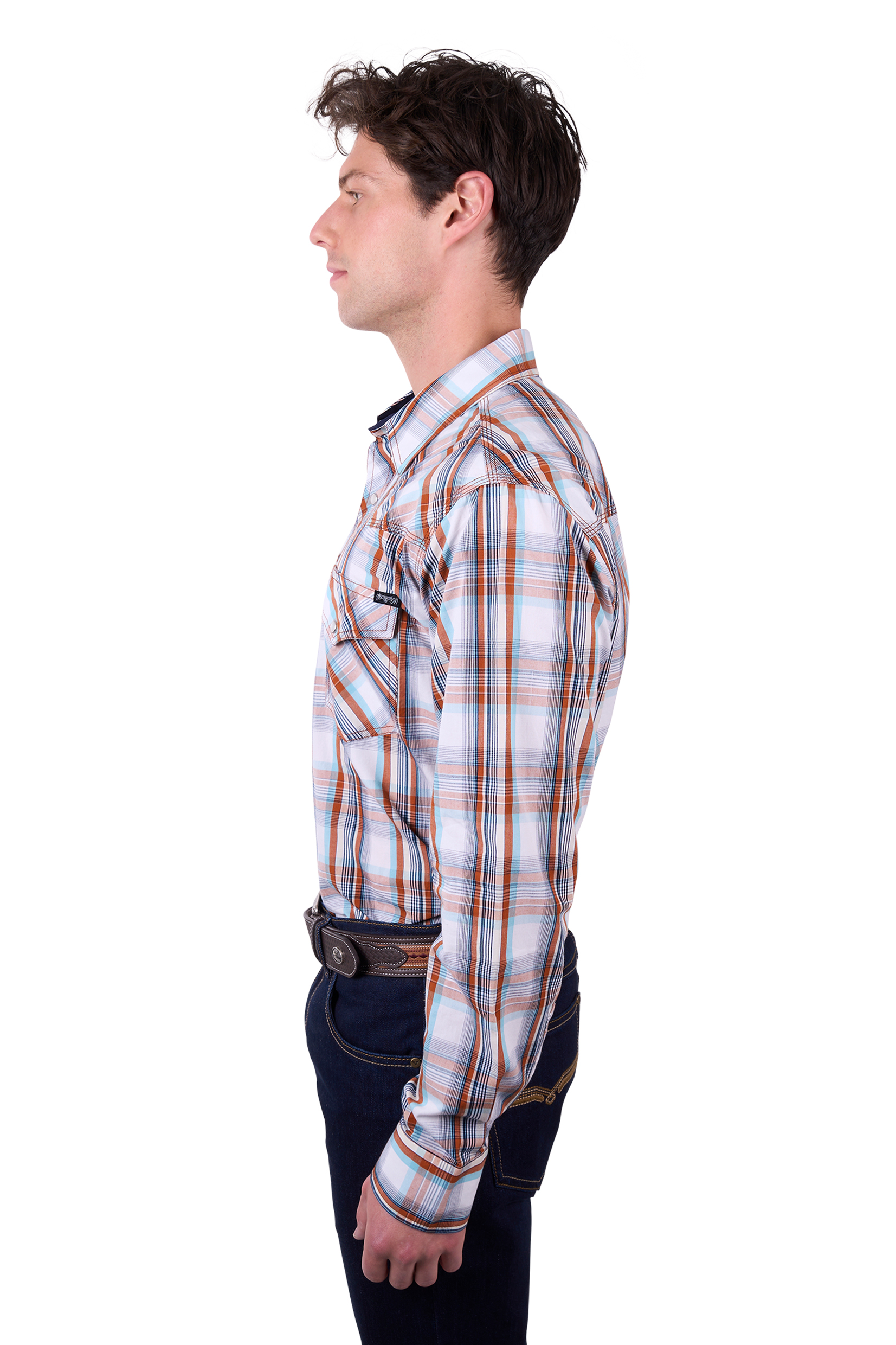 Men's Axel Check Western Long Sleeve Shirt