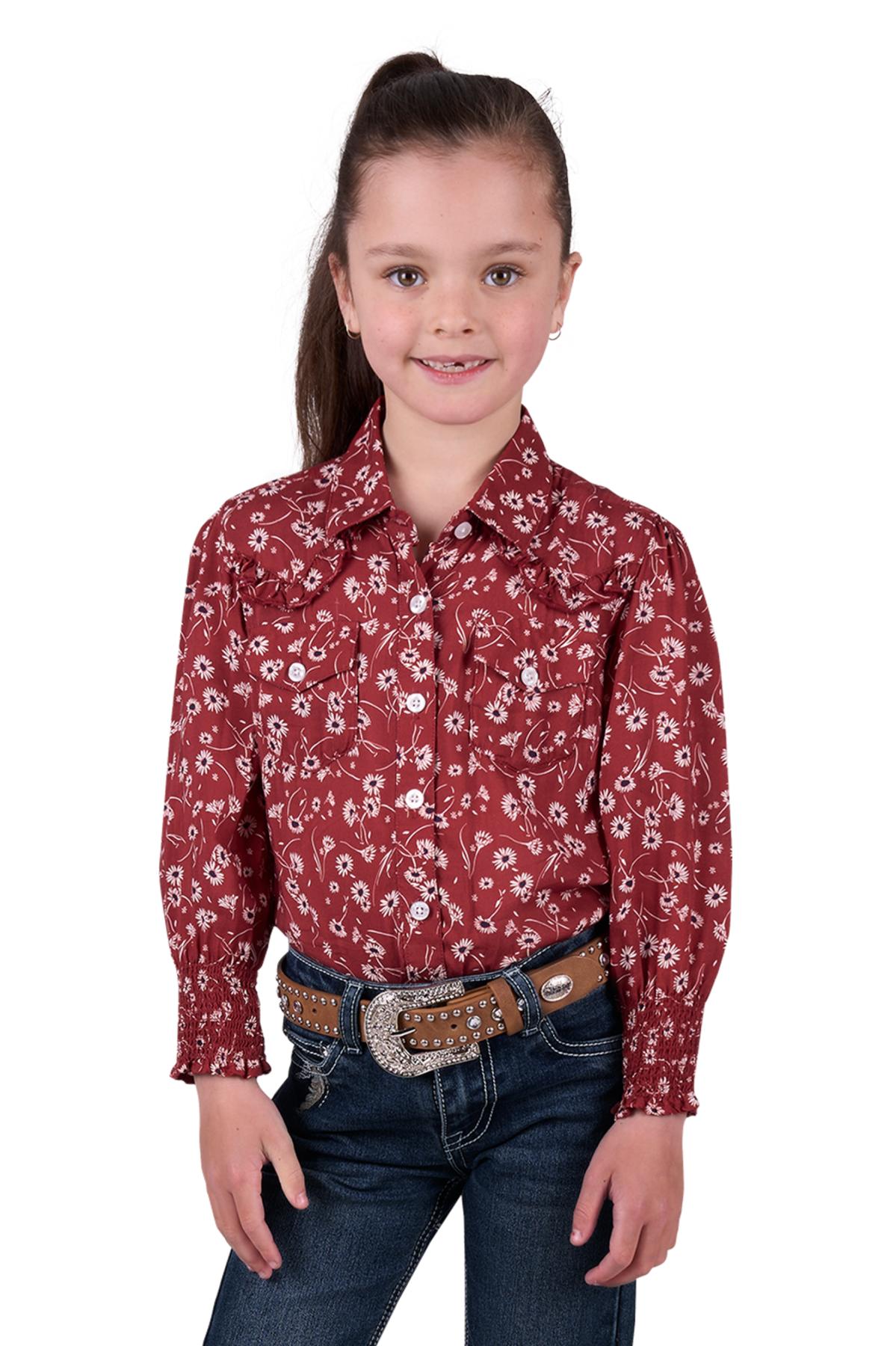 Girl's Tahnee Print Long Sleeve Shirt