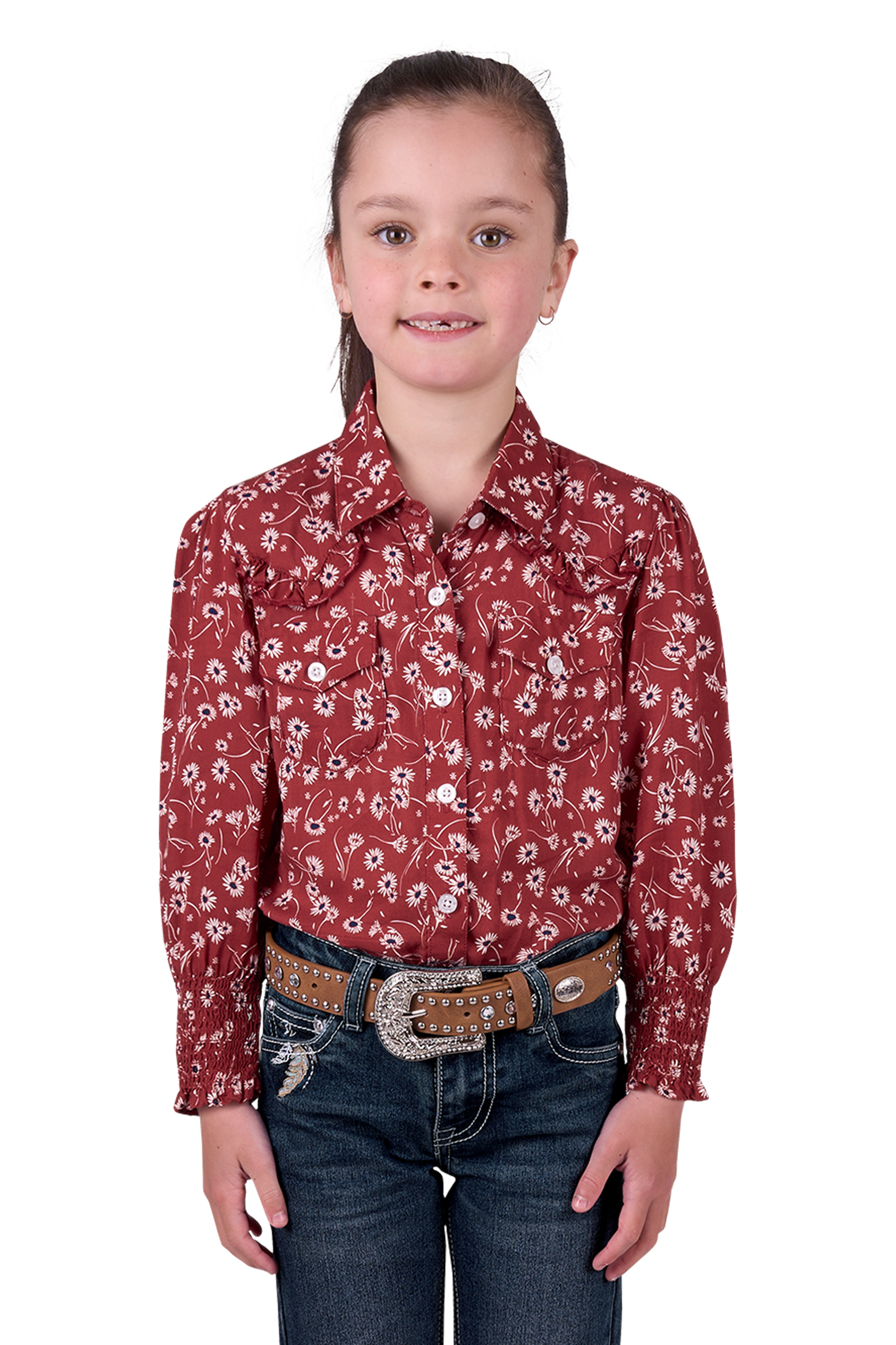 Girl's Tahnee Print Long Sleeve Shirt
