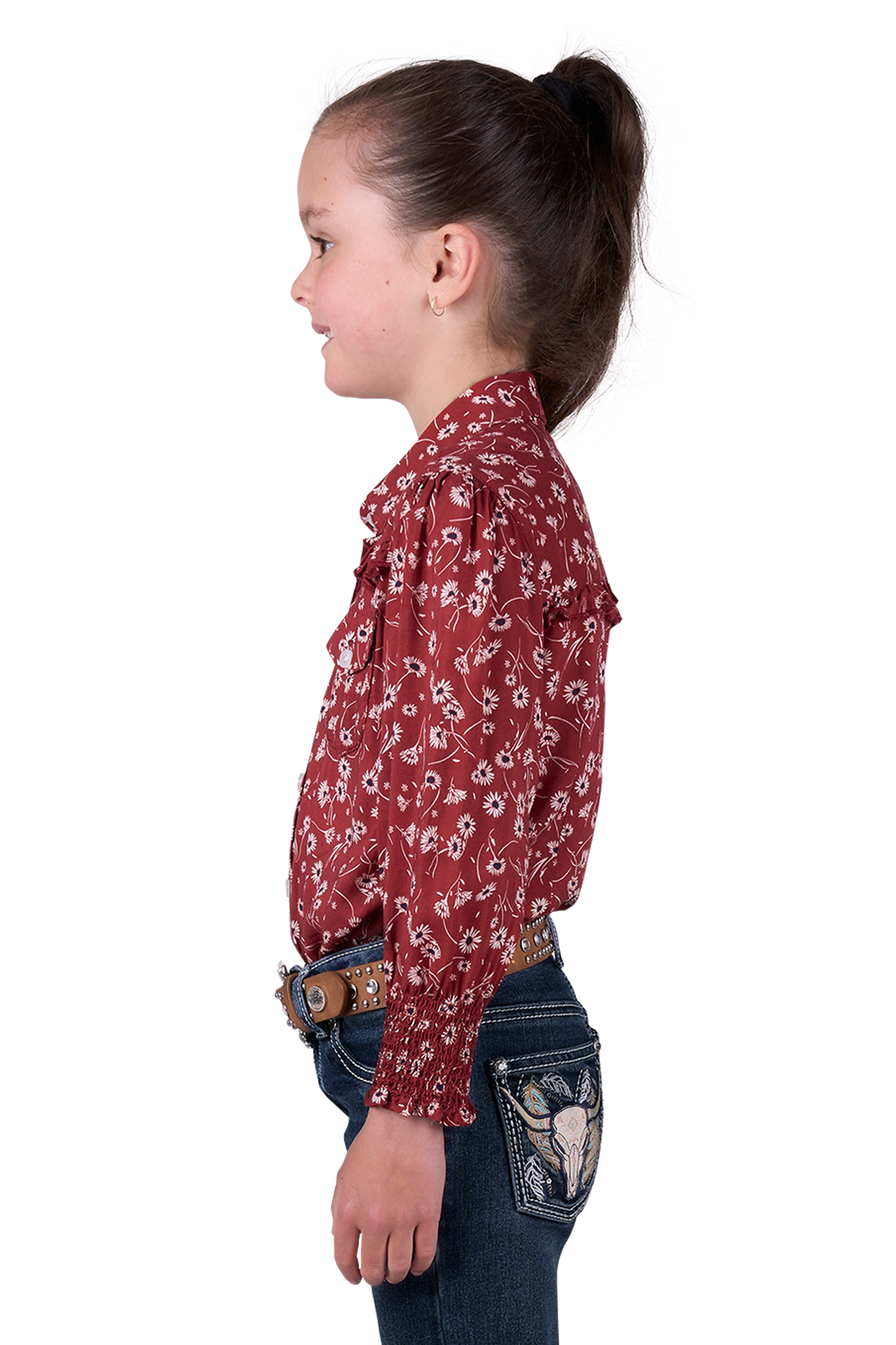 Girl's Tahnee Print Long Sleeve Shirt