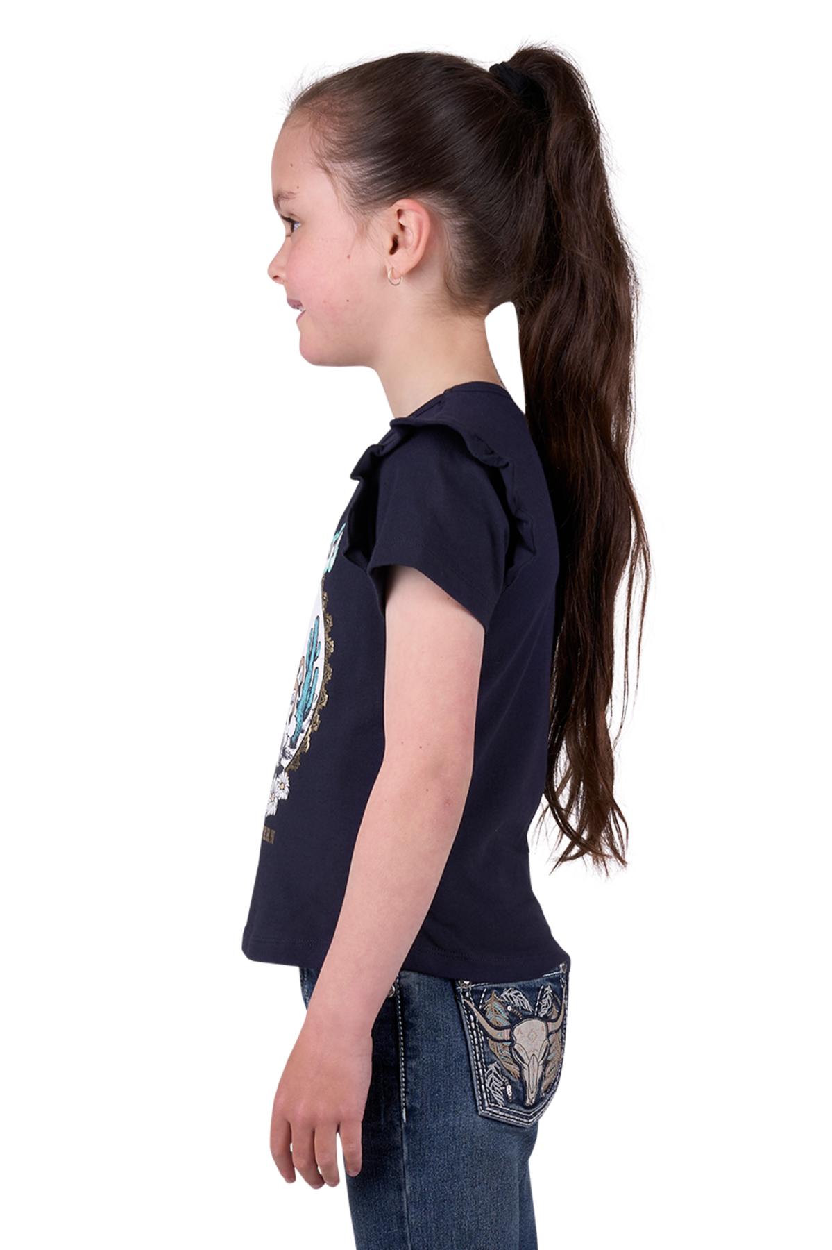 Girl's Milla Frill Short Sleeve Tee