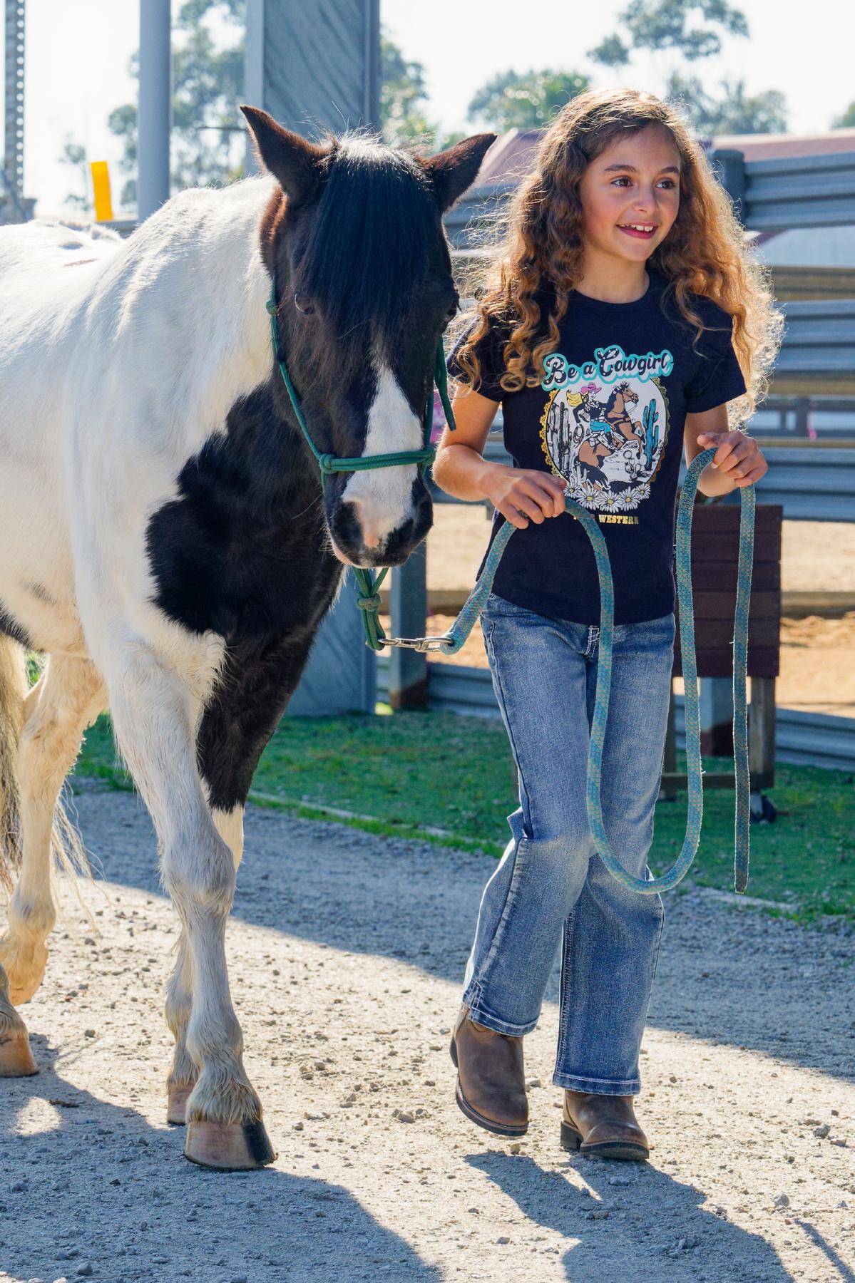 Girl's Milla Frill Short Sleeve Tee