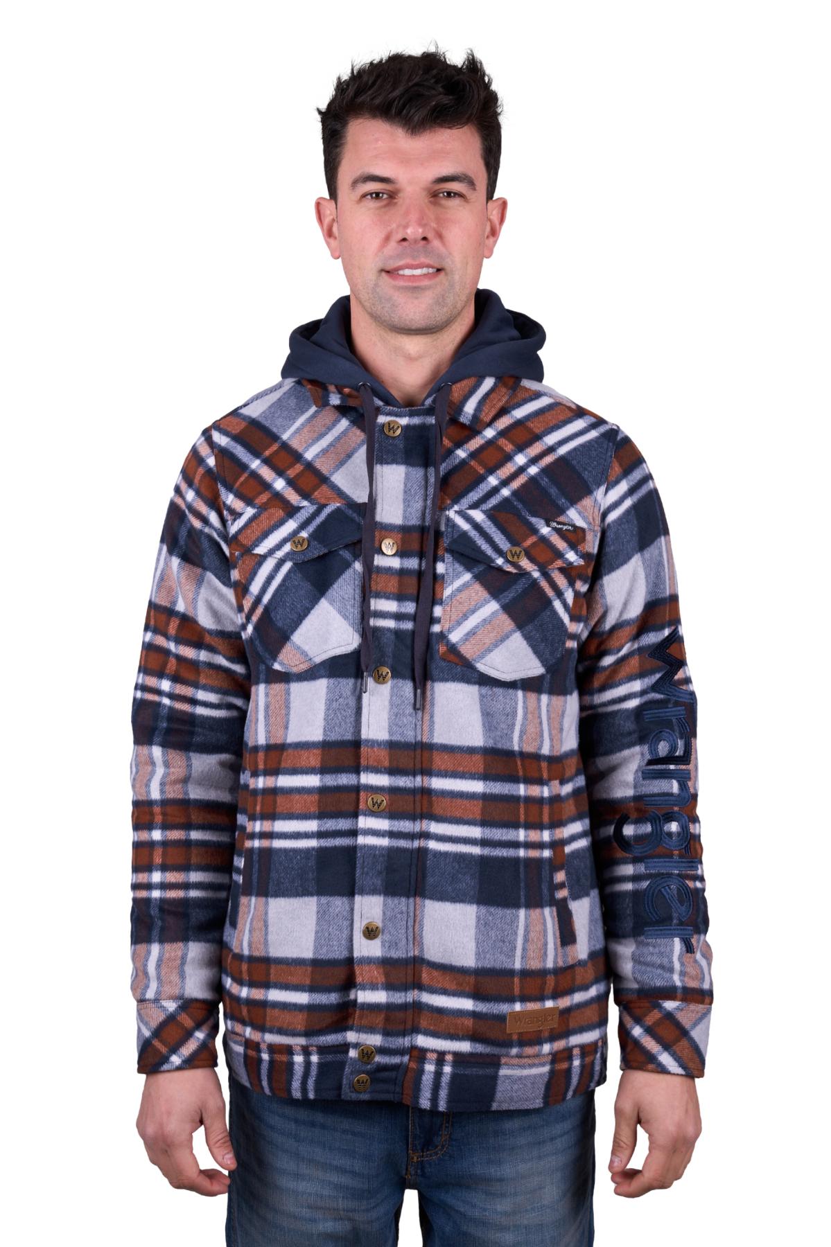 Men's Reid Logo Wool Shirt Jacket