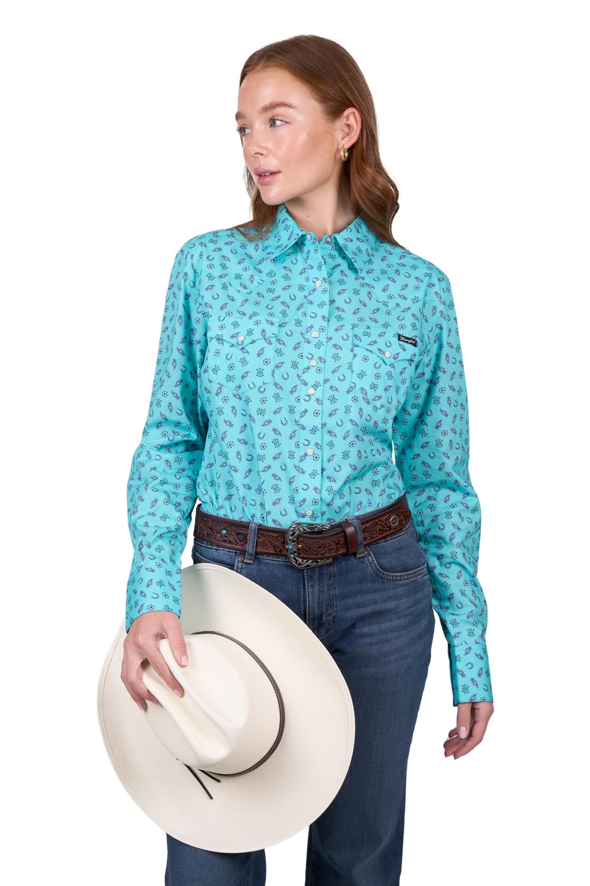 Women's Janice Print Western Long Sleeve Shirt