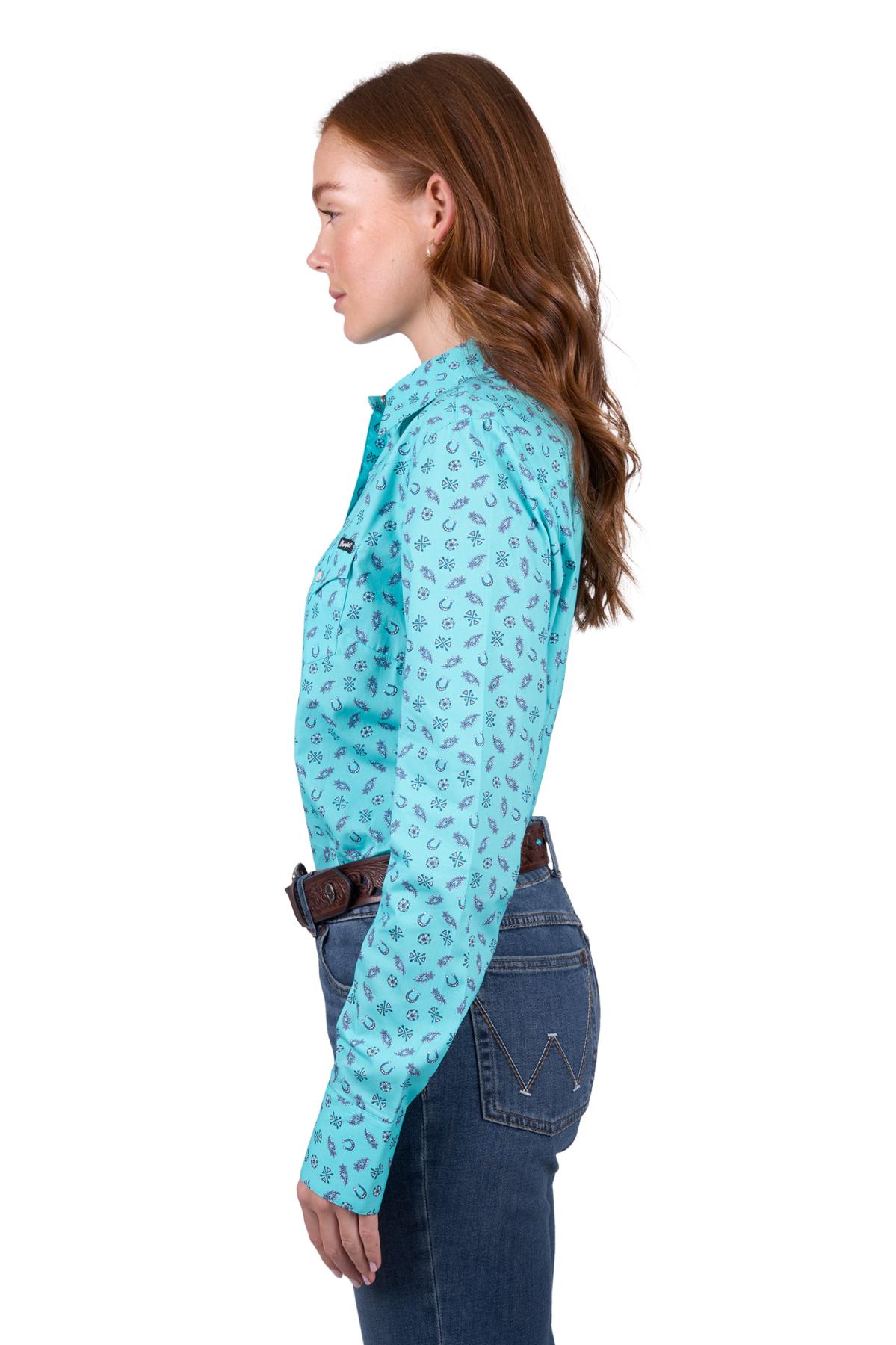 Women's Janice Print Western Long Sleeve Shirt