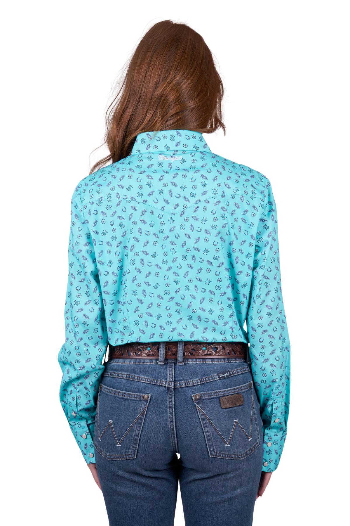 Women's Janice Print Western Long Sleeve Shirt