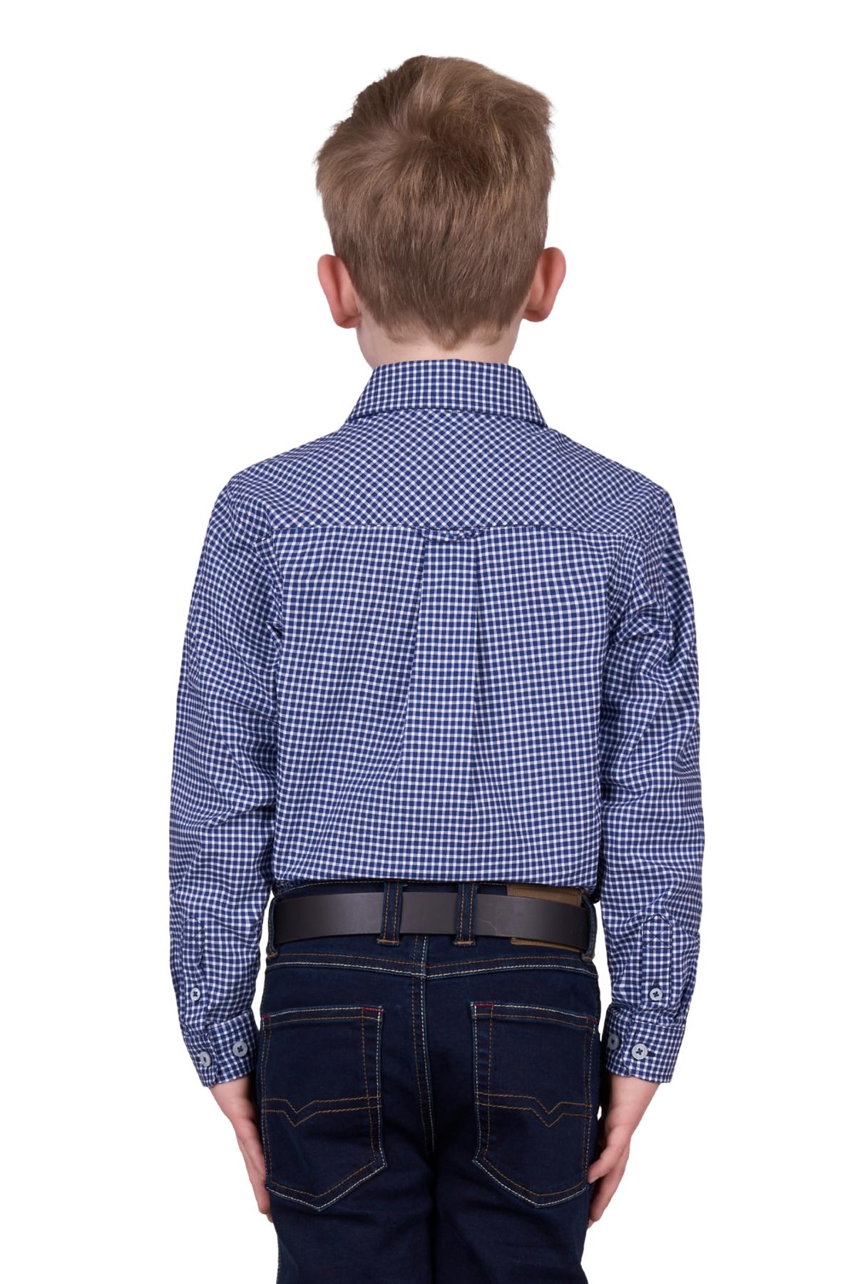Boy's Brock Check 2 Pocket Long Sleeve Shirt